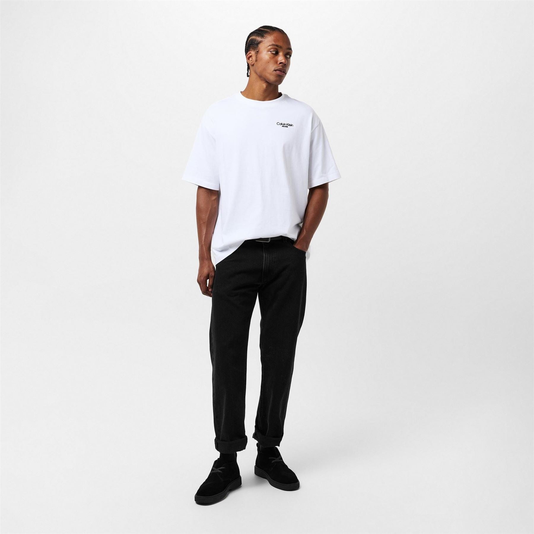 Calvin Klein Suede Desert Lace-Up Low Top Sneakers