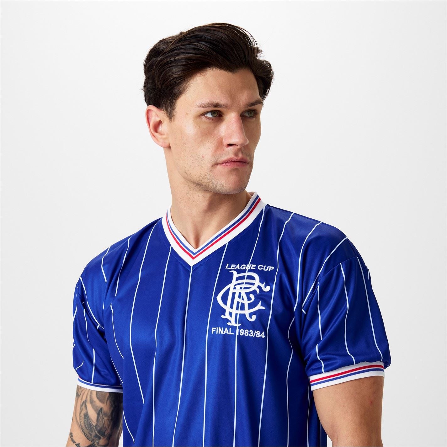 Score Draw Rangers Fc V-Neck Regular Fit T-Shirt