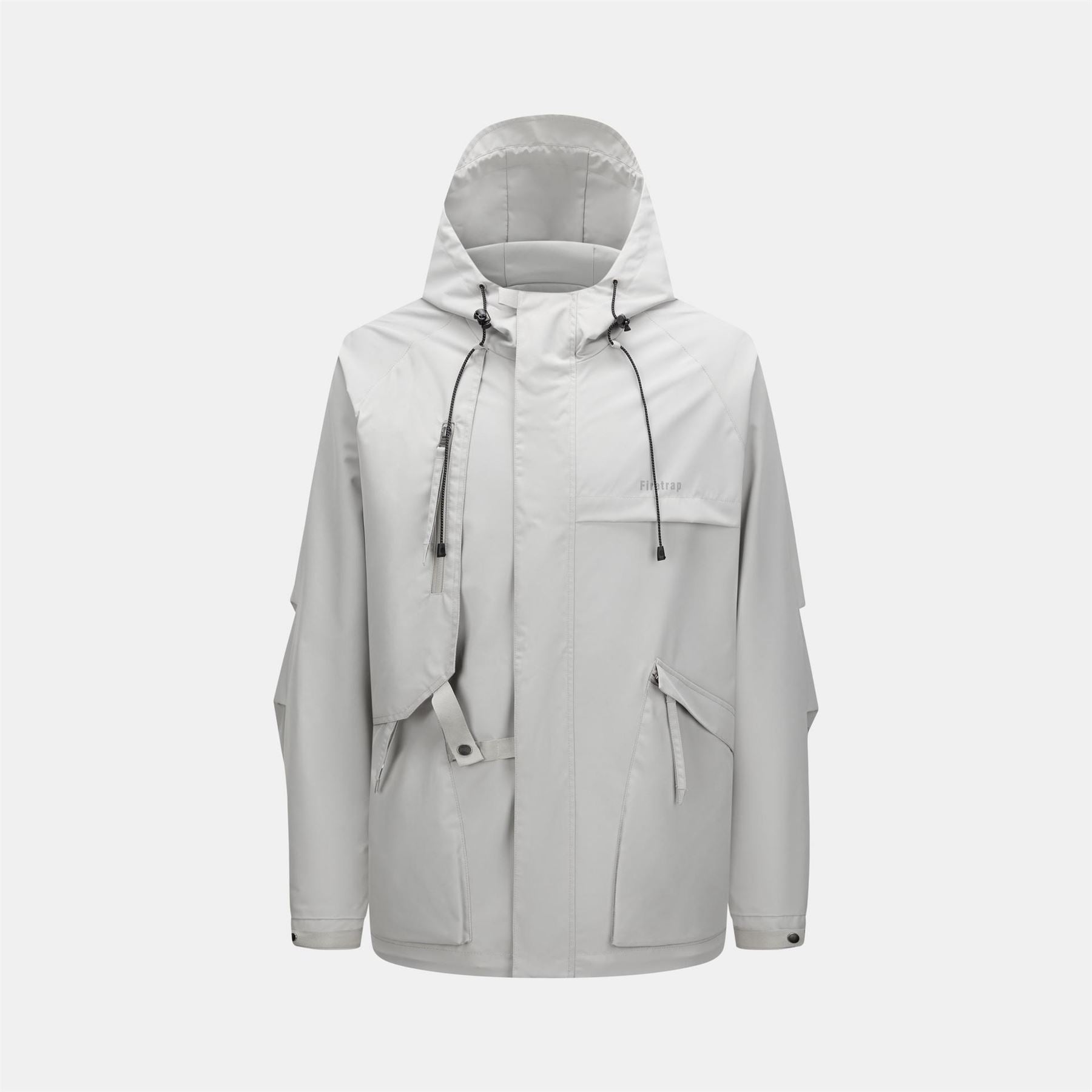 Firetrap Windproof Full Zip Hooded Rain Anorak
