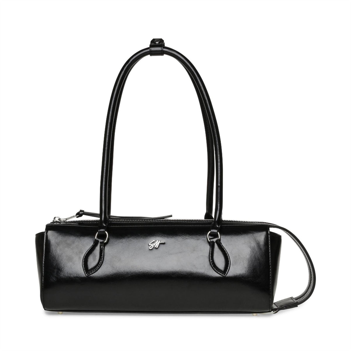 Steve Madden Bremie Baguette Bag with Silver-Tone Hardware