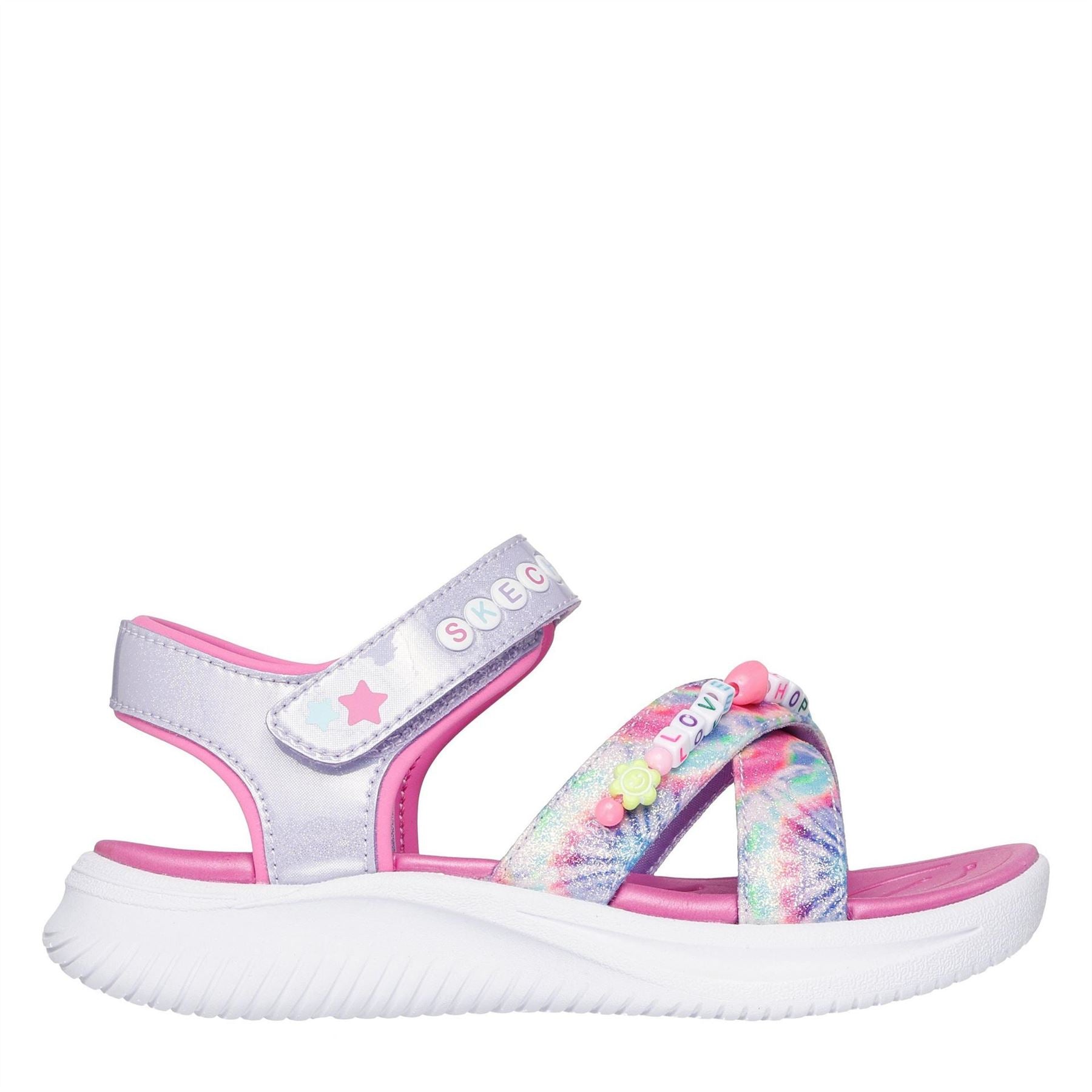Skechers Bracelet Theme Sandal Flat Sandals Girls