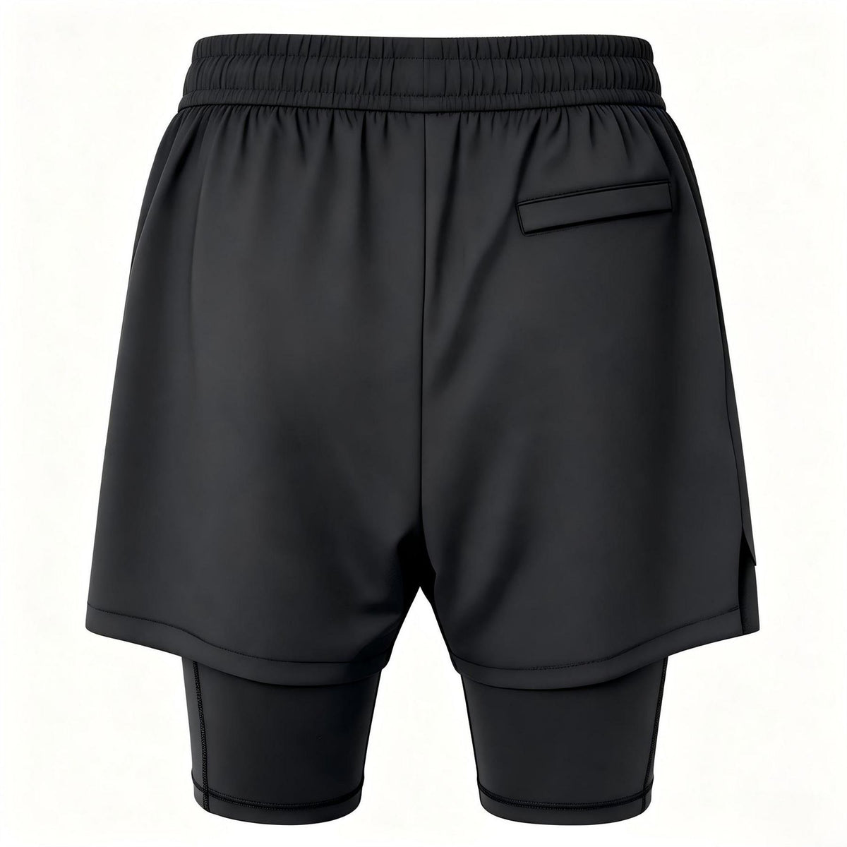 No Fear Mens 2 In 1 Compression Shorts
