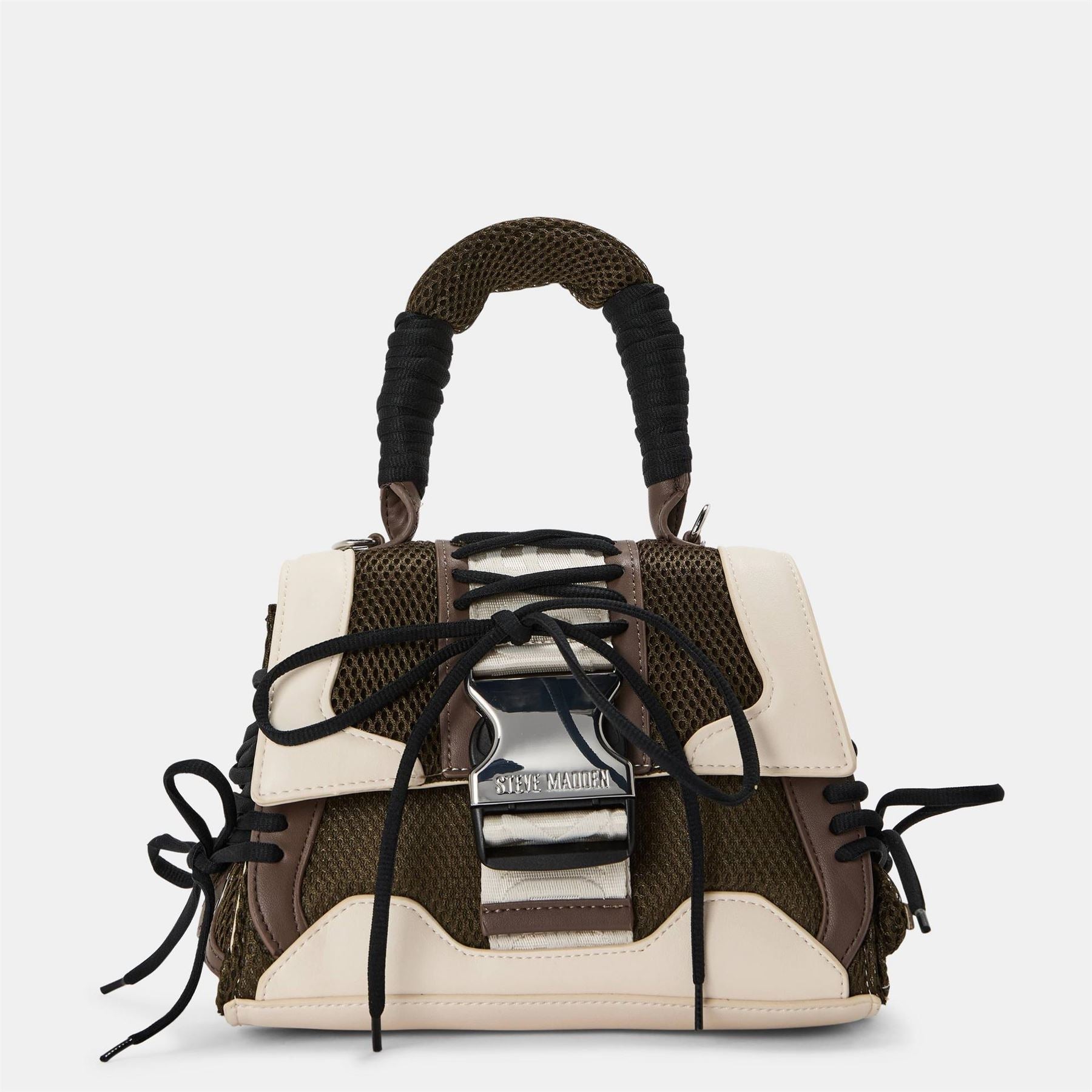 Steve Madden Bdiego Box Bag with Silver Tone Hardware