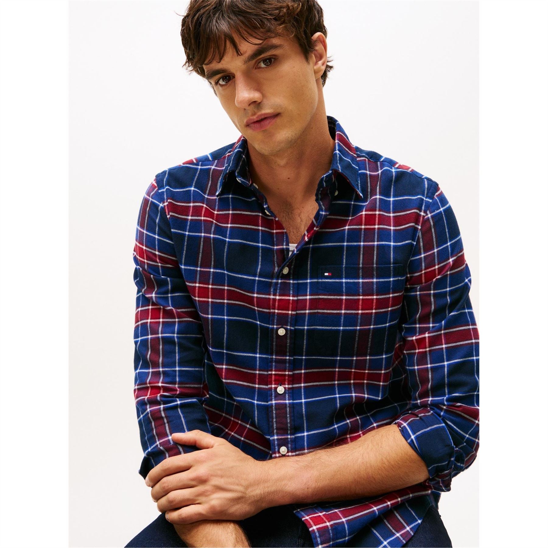 Tommy Hilfiger Tartan Check Long Sleeve Patterned Shirt