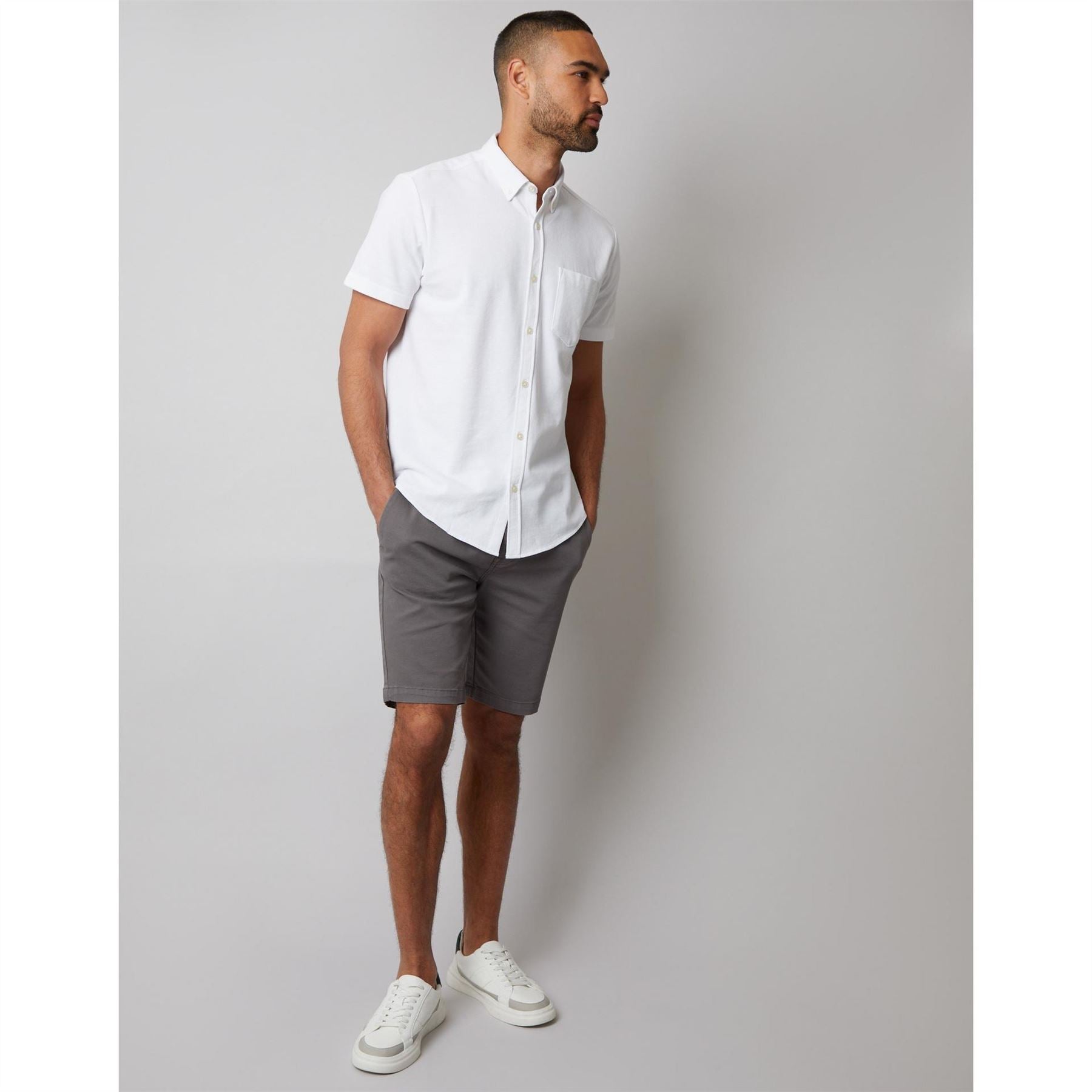 Threadbare Majestic Regular Fit Button Down Collar Shirt