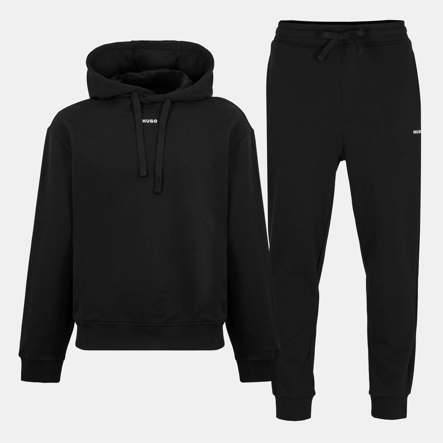 Hugo Hooded Neck Drop Shoulder Sweatshirt