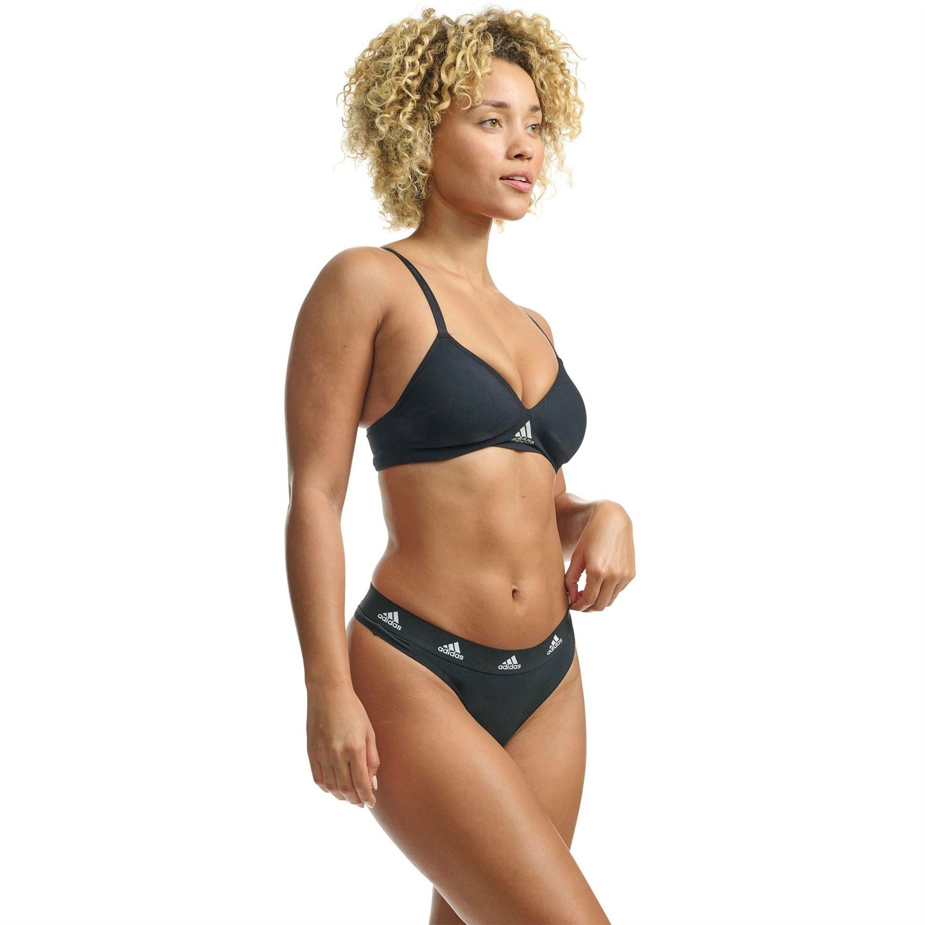 adidas 3 Pack Plain Design Thong