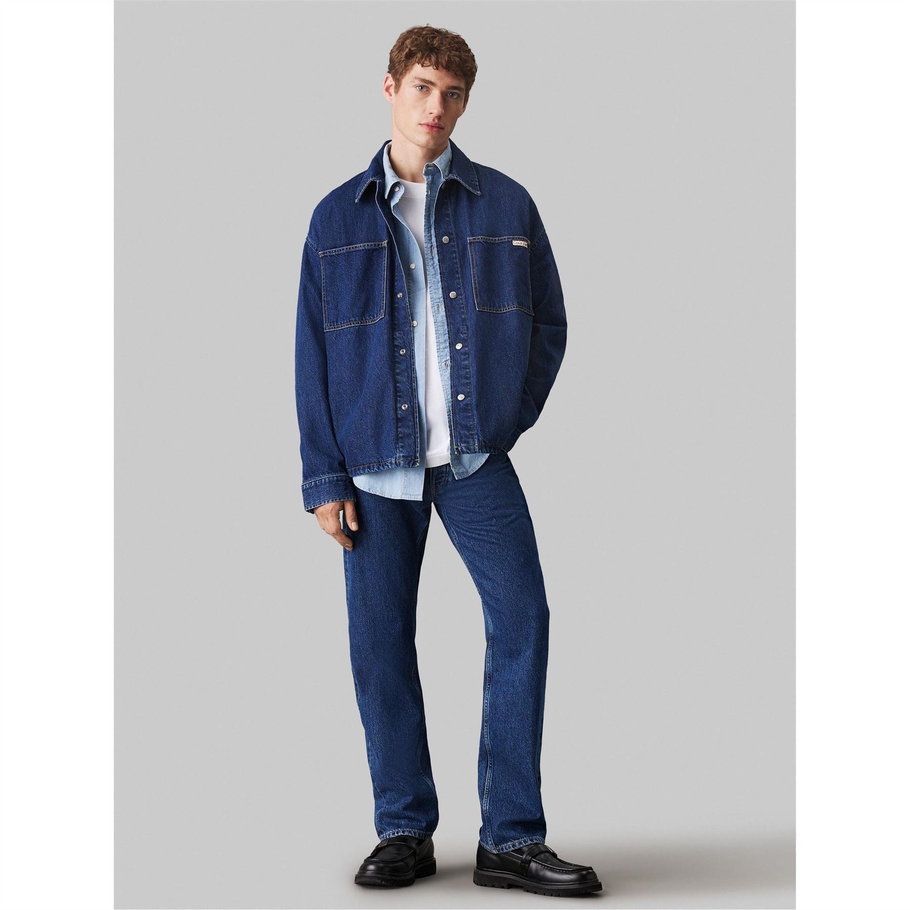 Calvin Klein Jeans Denim Jacket with Front Pocket