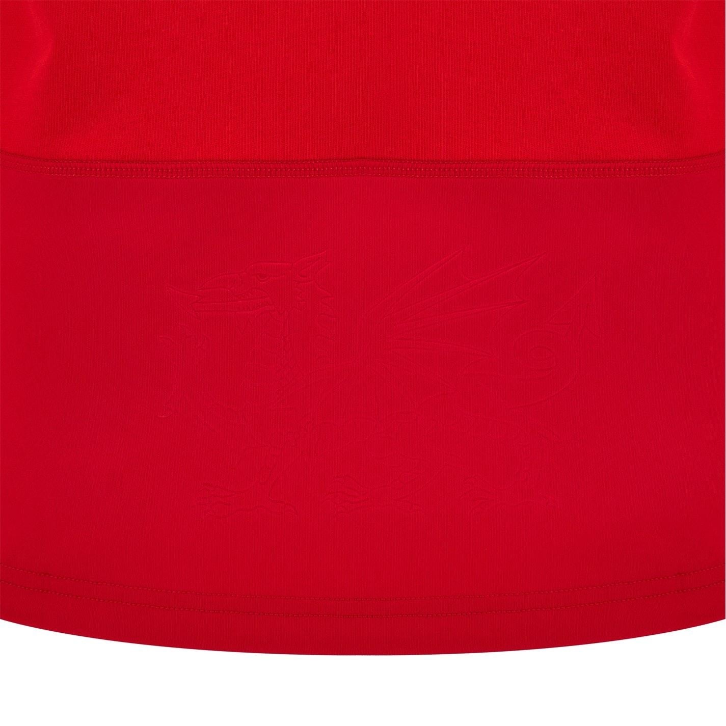 Macron Mens Welsh Rugby Union Home Shirt 2024 Womens