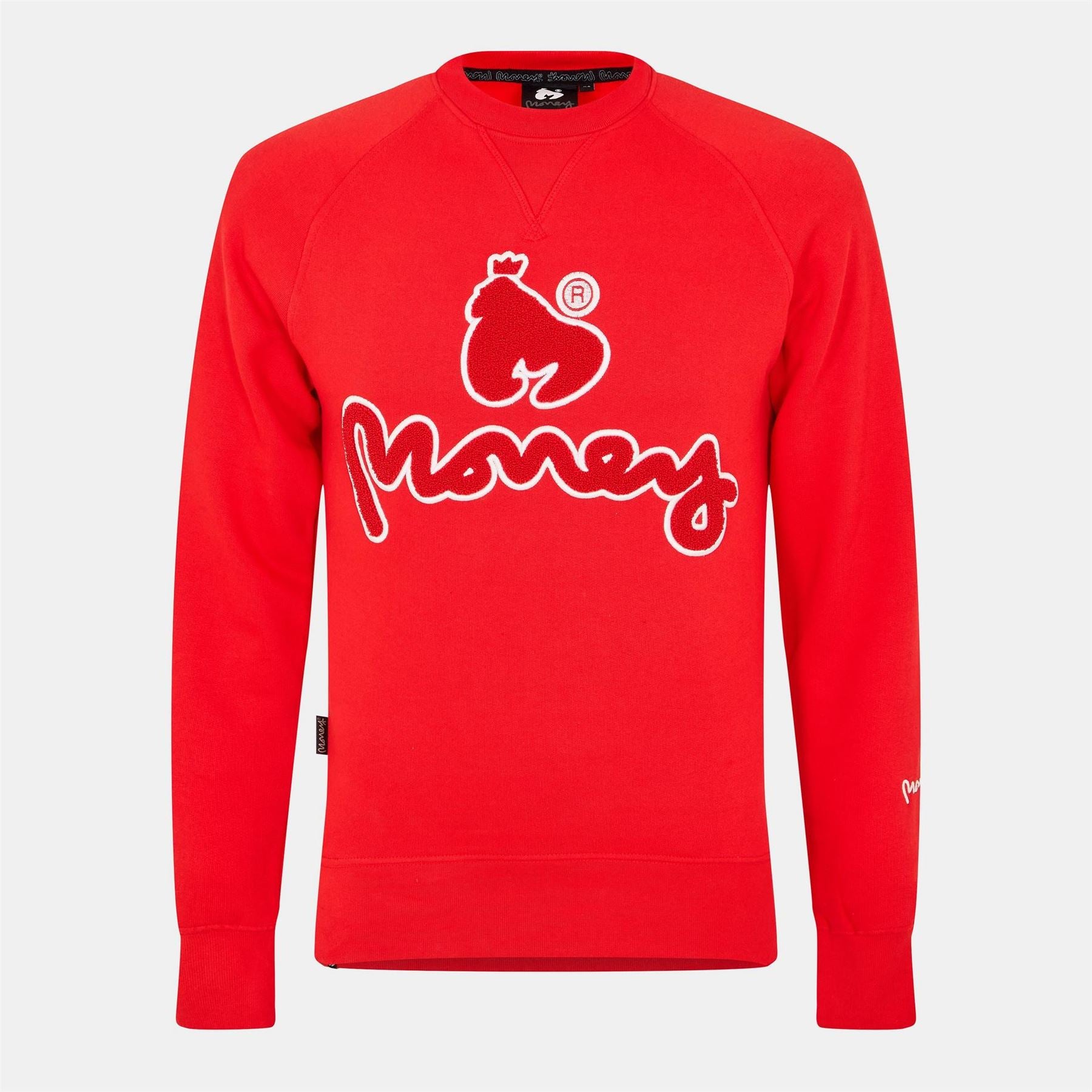 Money Chenille Embroidered Raglan Sleeve Sweatshirt