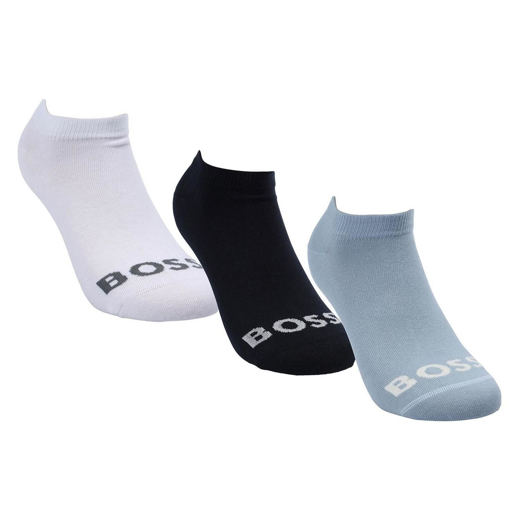 Boss Pack Of  Ankle Socks With Contrast Logos