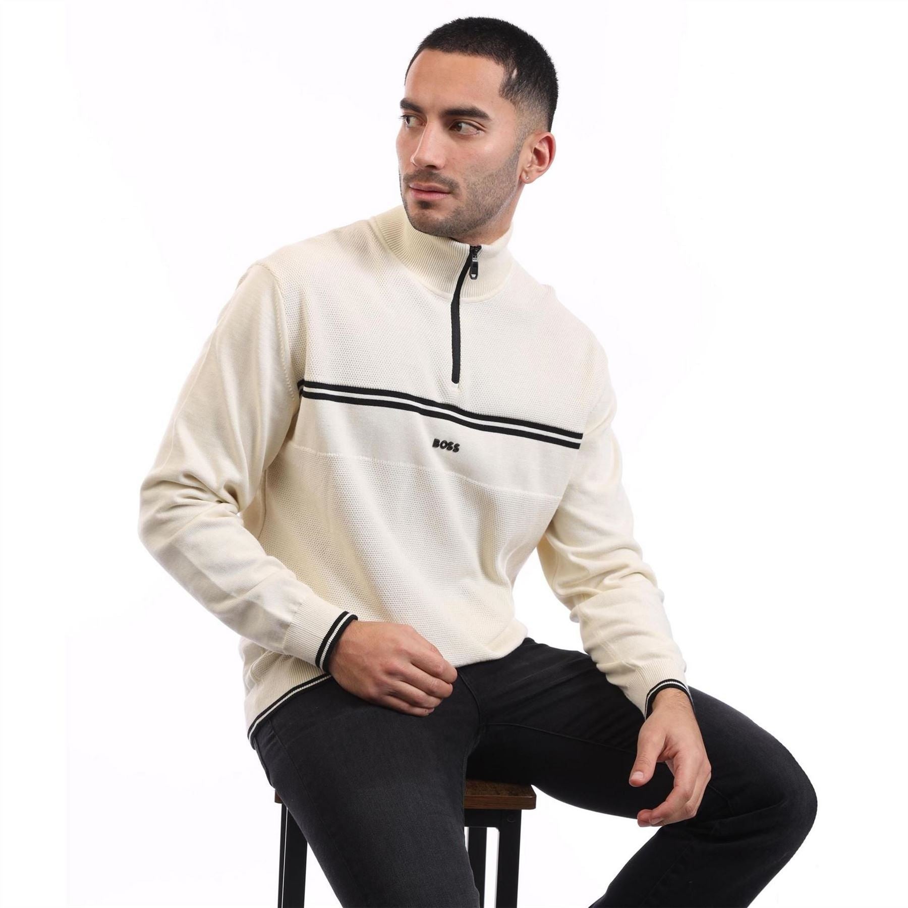Boss Zone Quarter Zip Sweater