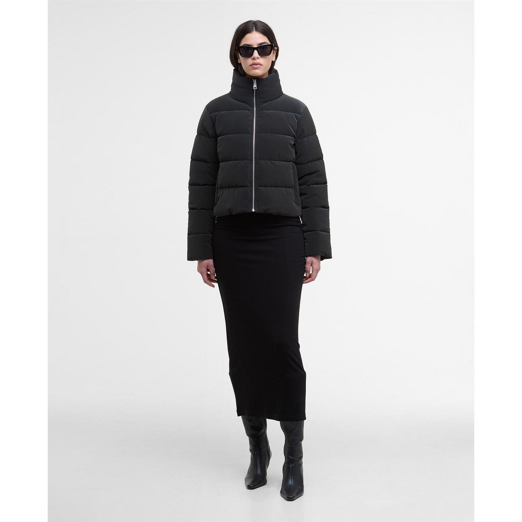 Barbour International Velvet Puffer Jacket