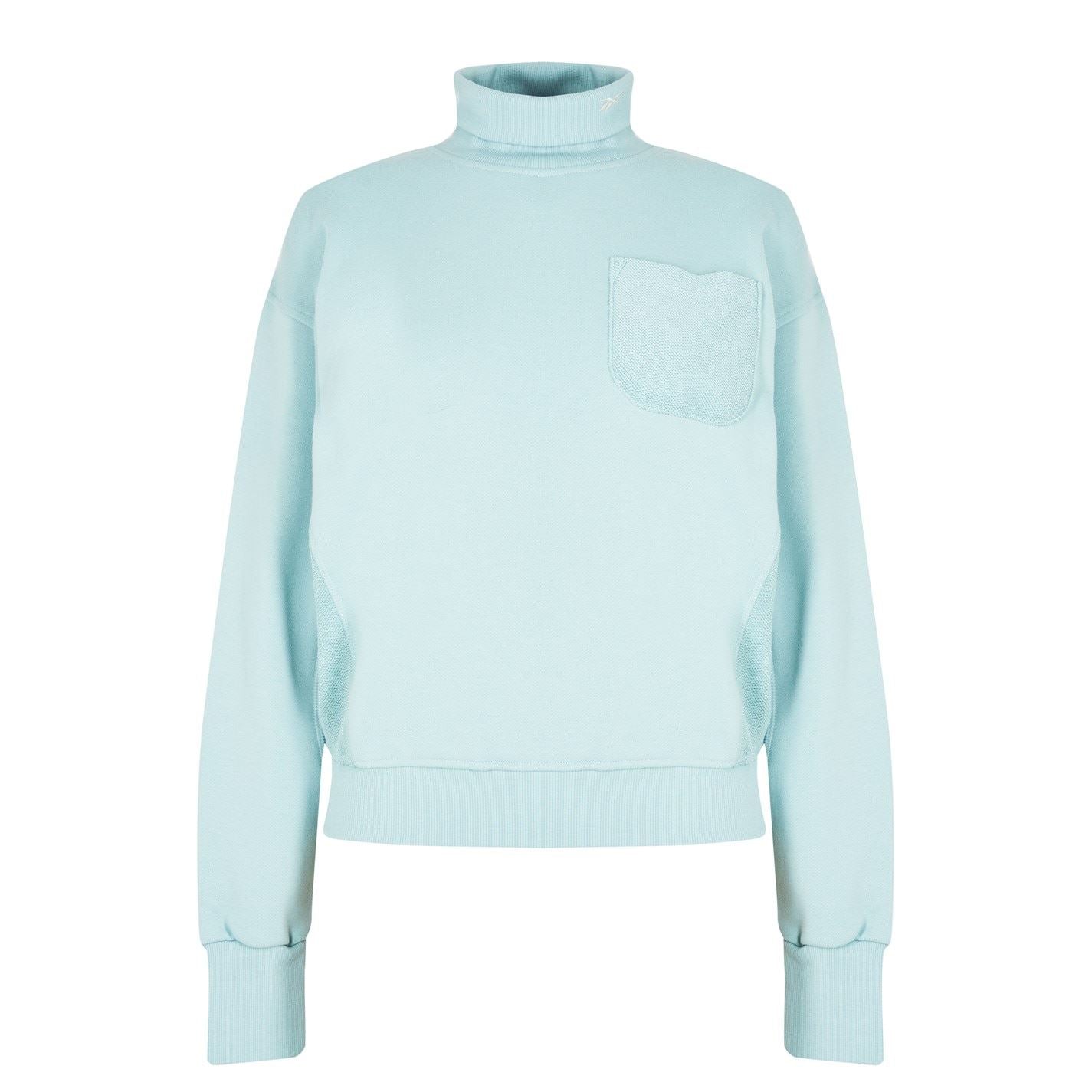 Reebok Funnel Neck Relaxed Fit Long Sleeve Sweatshirt