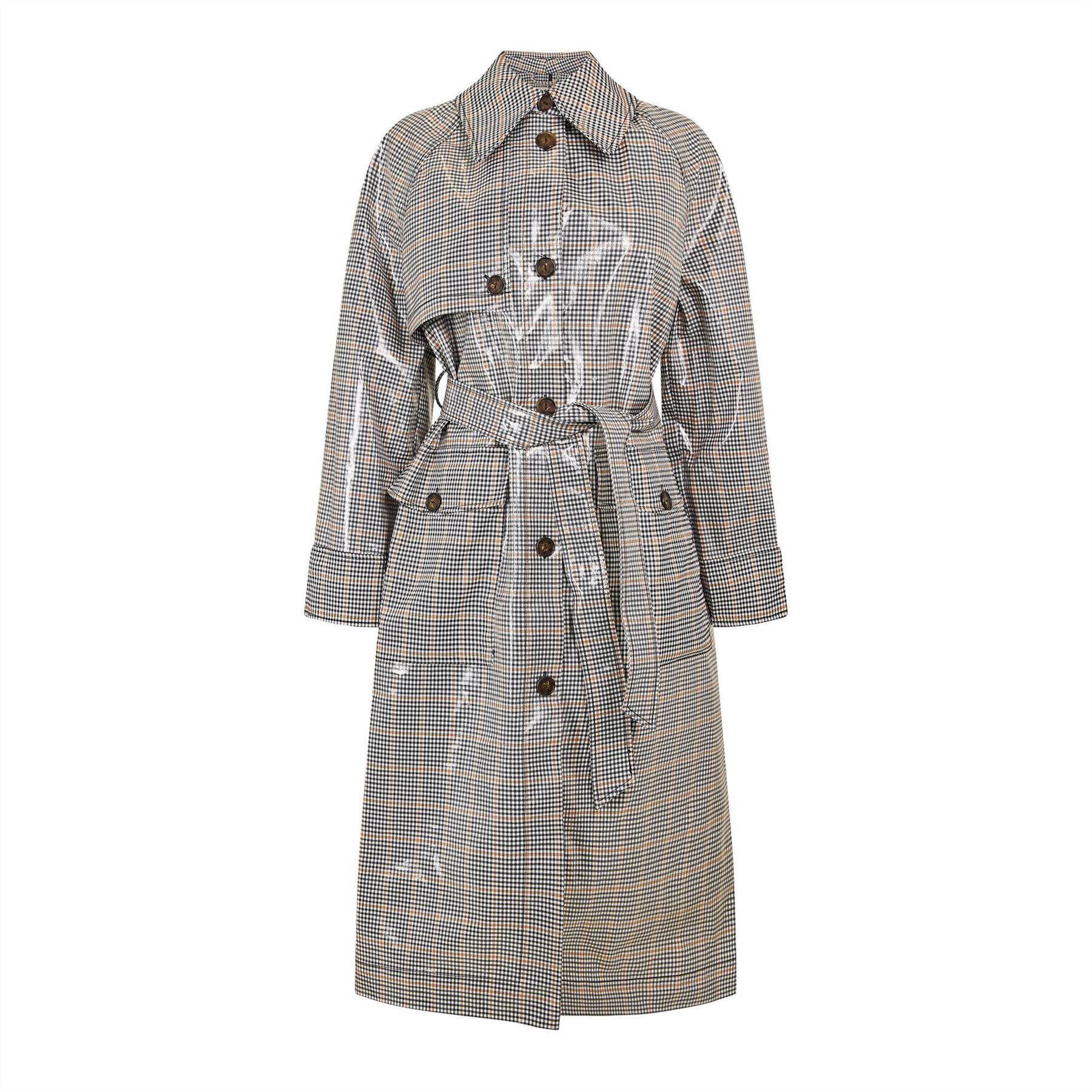 Baum und Pferdgarten Trench Coat
