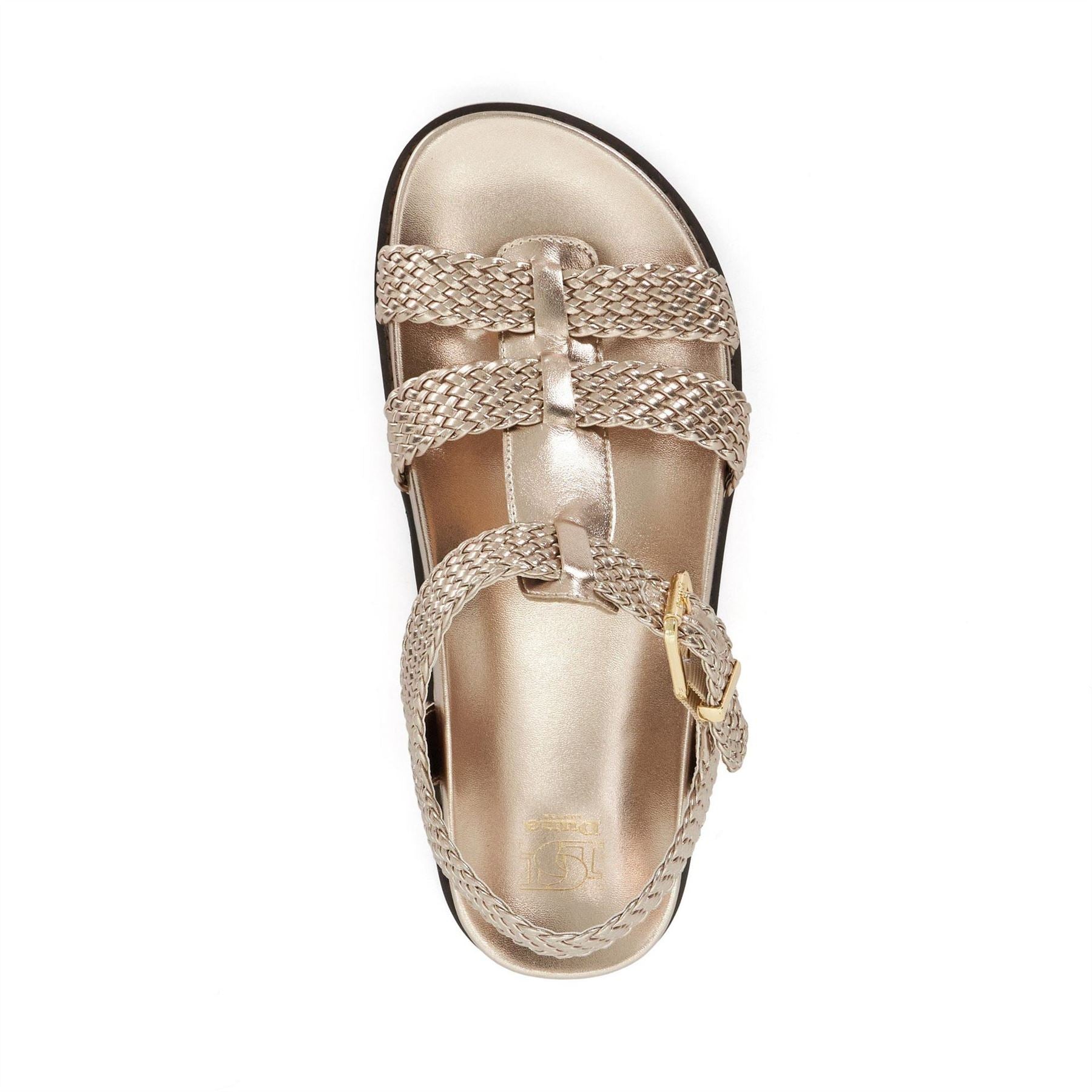 Dune London Lo Looking Open Toe Flat Gladiator Sandals