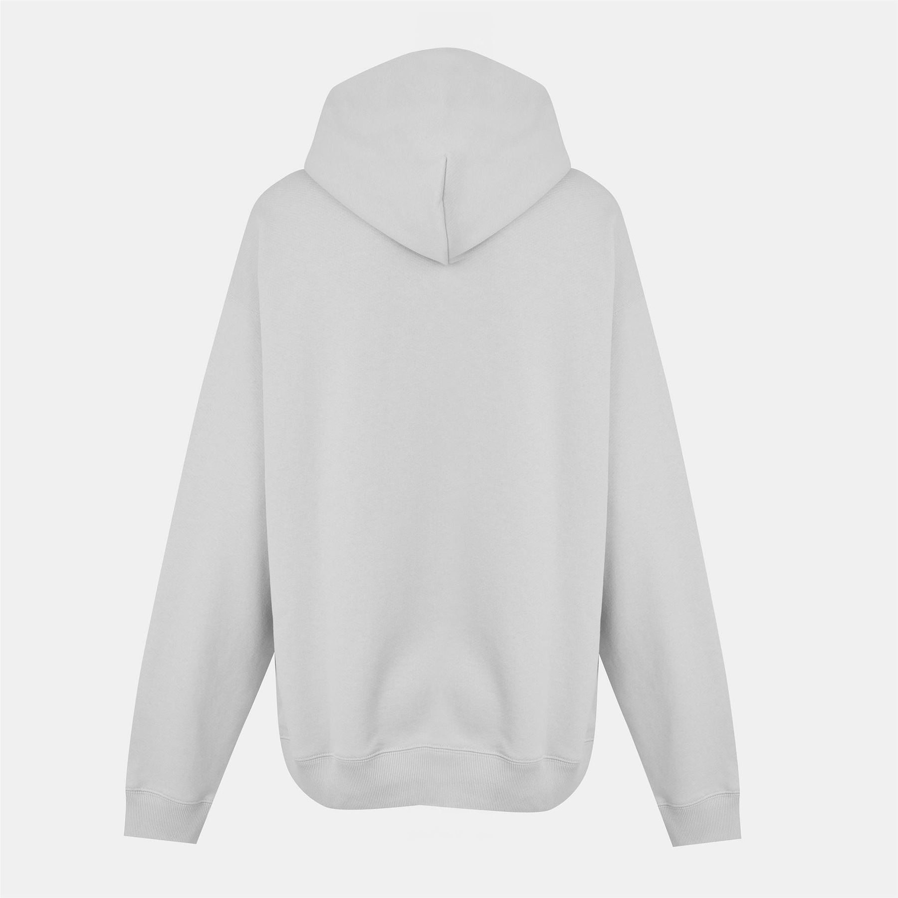 Off White Hooded Neck Skate Sweatshirt with Kangaroo Pocket