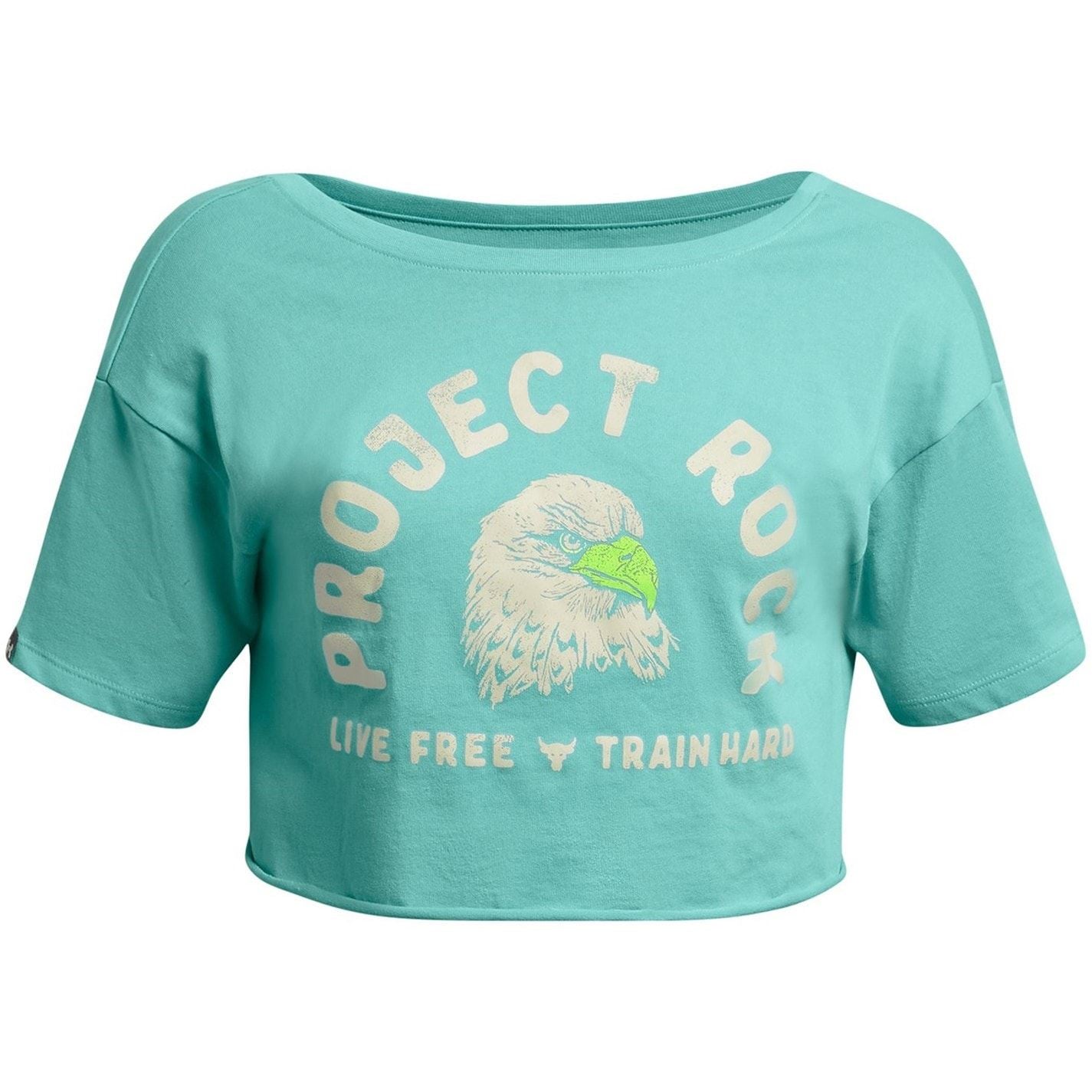 Under Armour Large Genie Graphic Relaxed Fit Cropped Drop Shoulder Scoop Neck T-Shirt