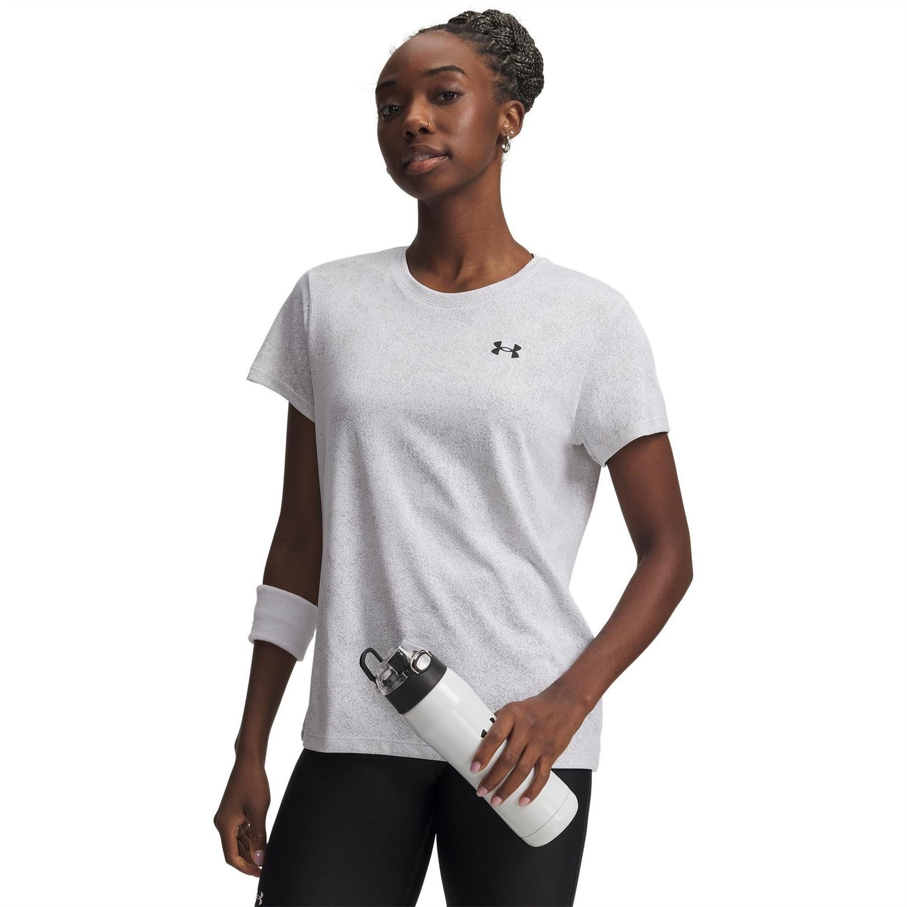 Under Armour Texture Womens Short Sleeve Performance Gym Top