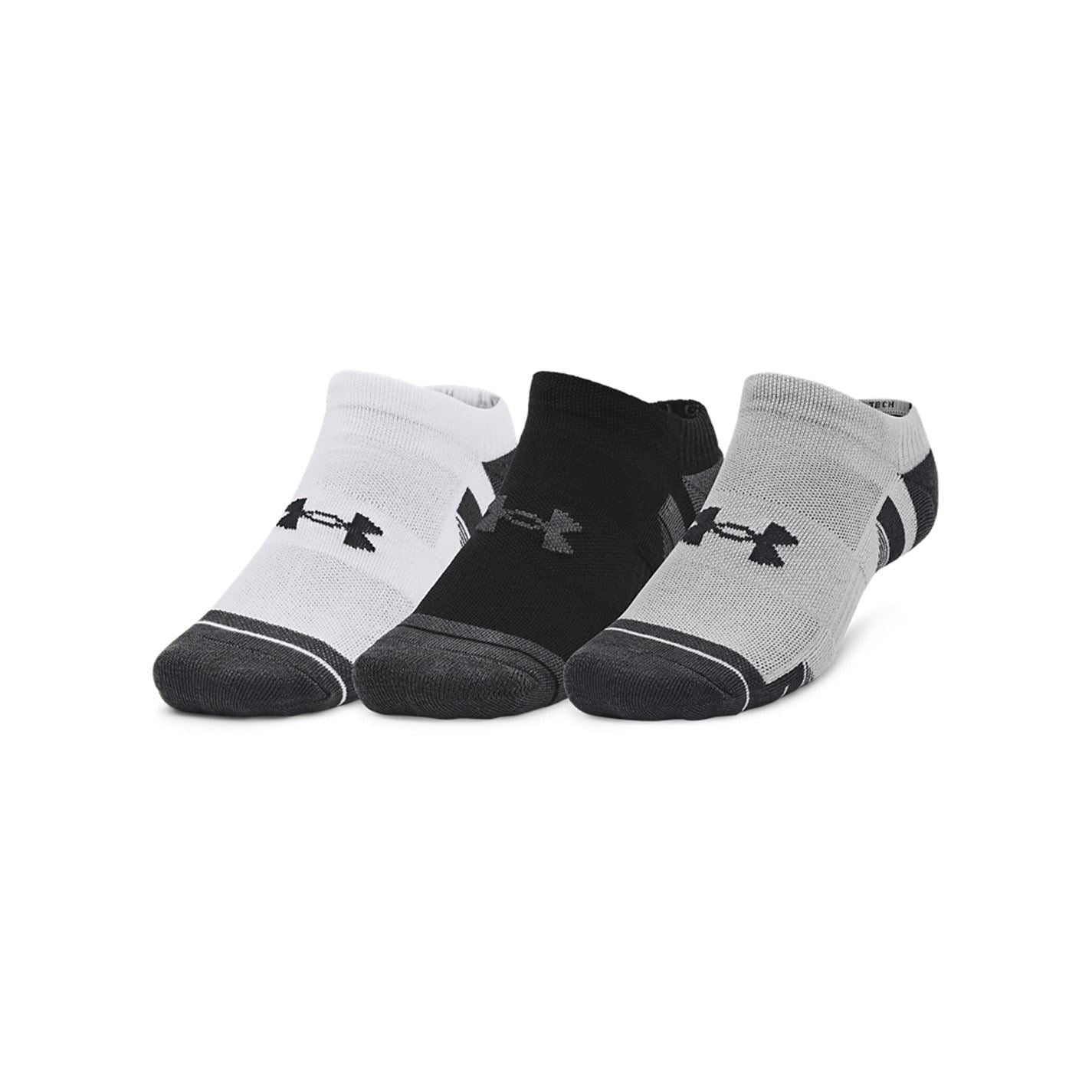 Under Armour Armour Ua Performance Tech 3 Pack No Show Socks Unisex