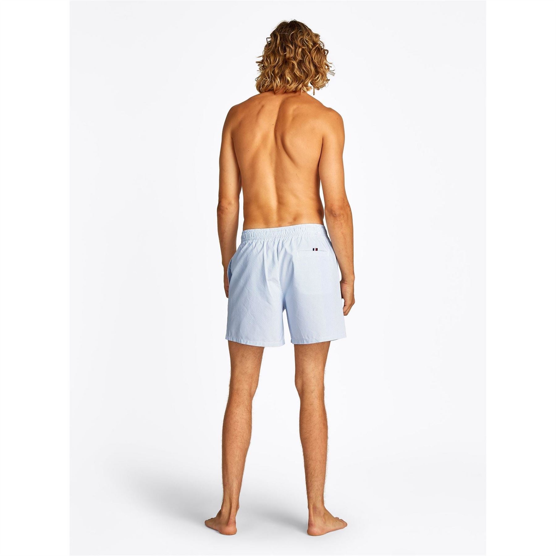 Tommy Hilfiger Ithaca Stripe Medium Length Drawstring Swim Shorts