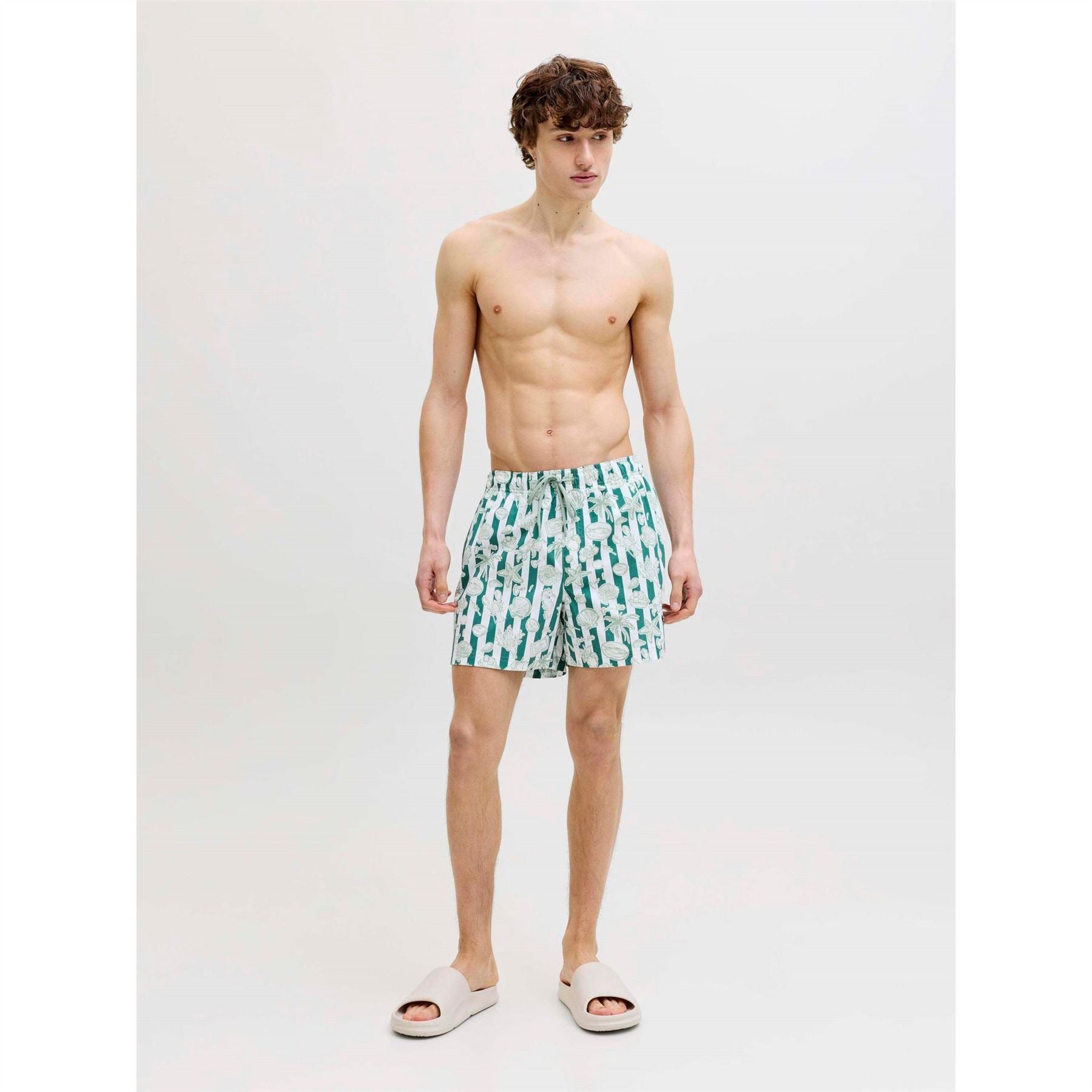 Jack and Jones Novelty Seashell Print Swim Short Bottom