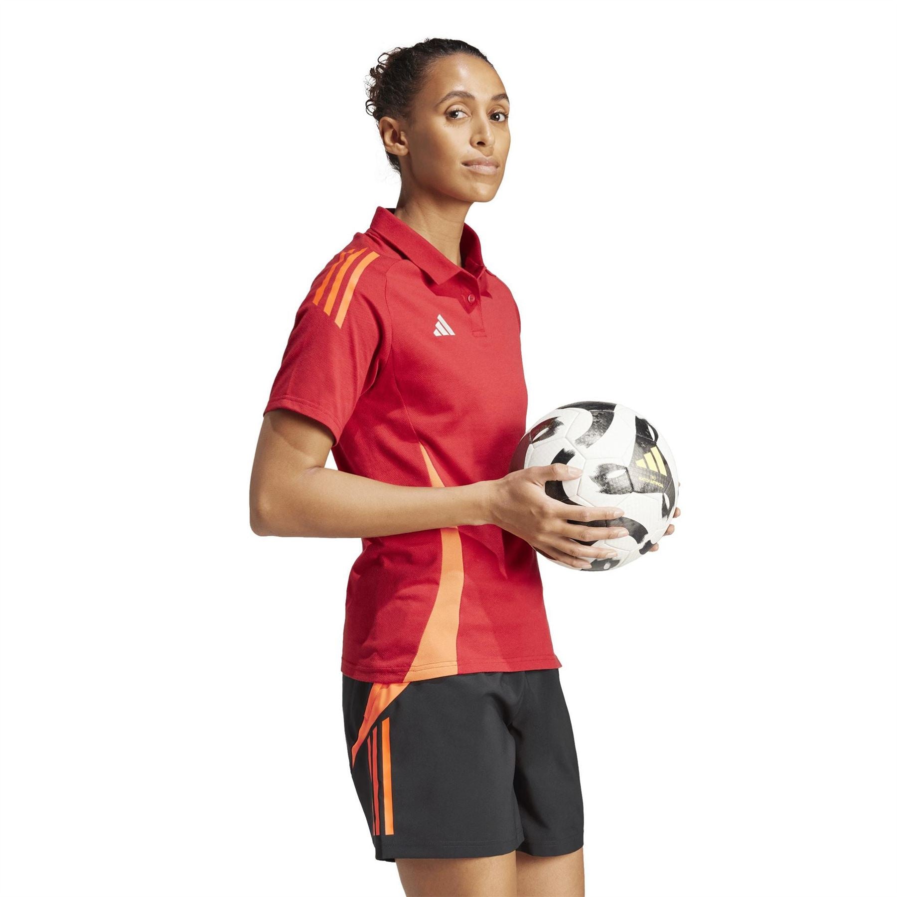 adidas Tiro24 Collared Neck Short Sleeve Polo Shirt