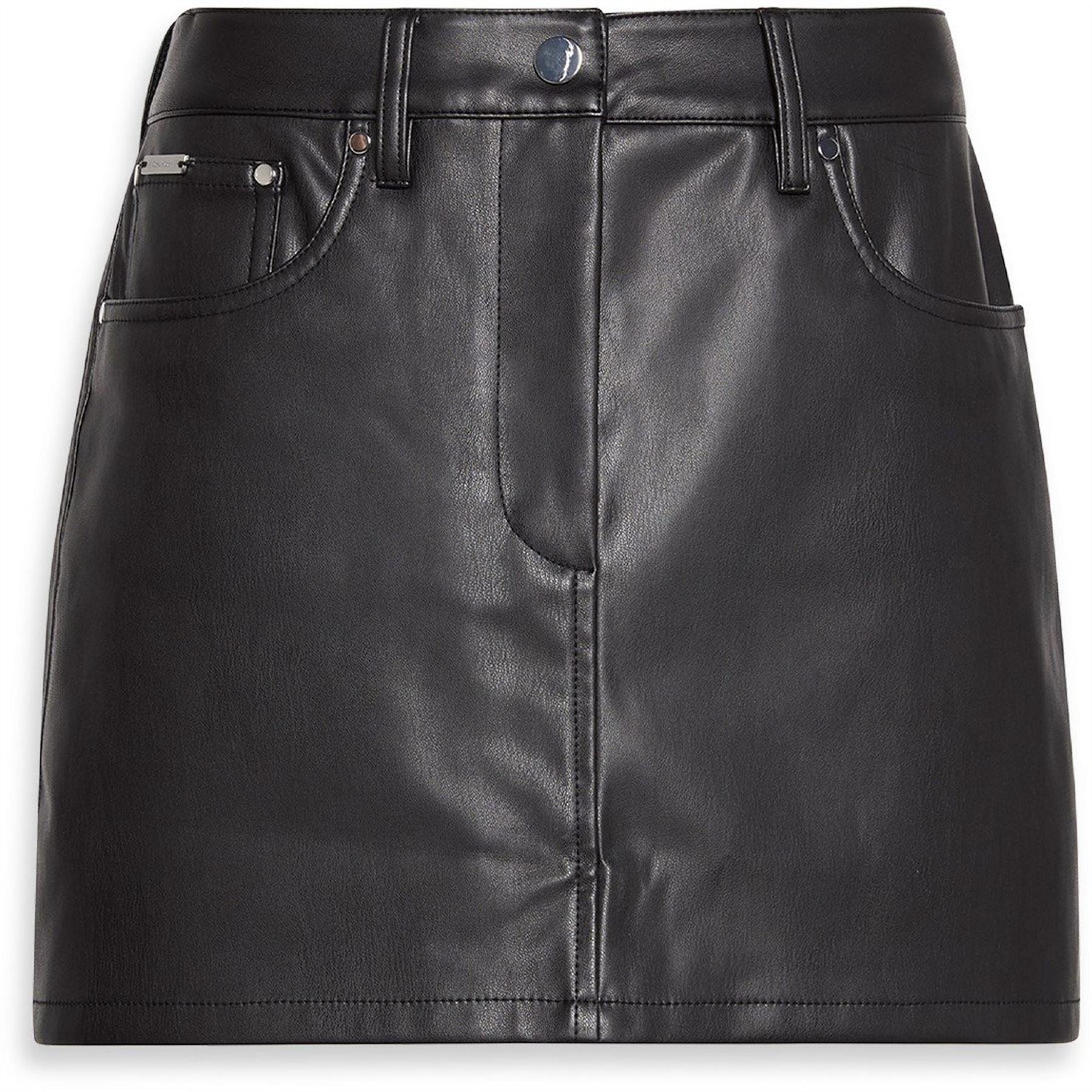 Calvin Klein Jeans Leather Mini Skirt