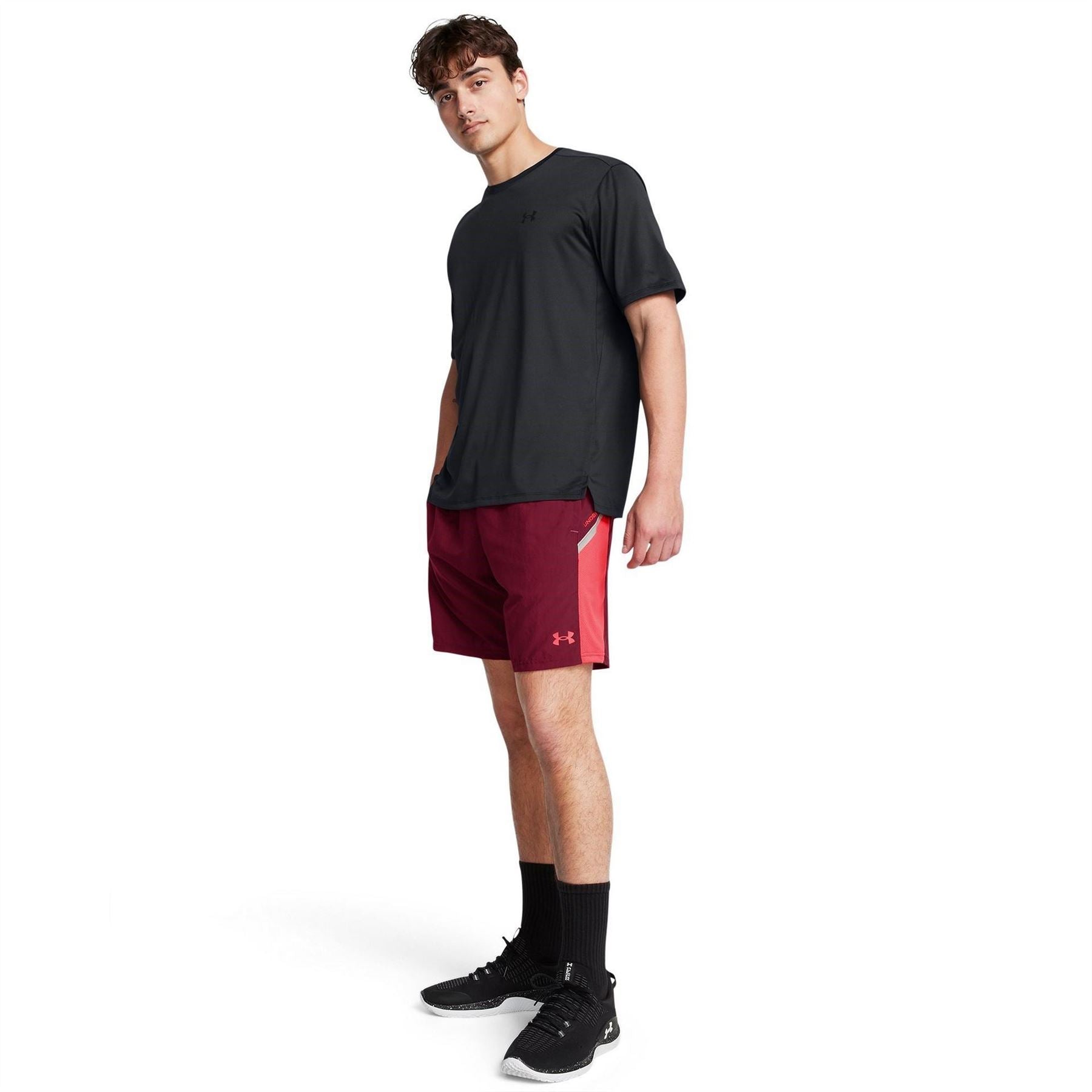 Under Armour Solid Patterned Utility Cargo Shorts