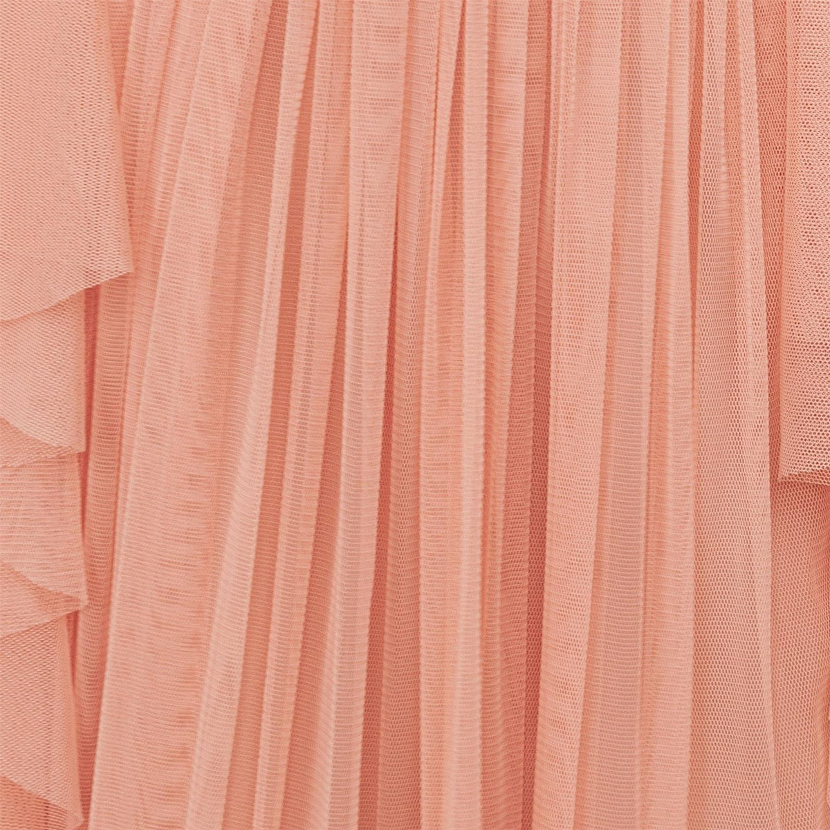 Anaya With Love With Love Recycled Peach V Neck Midaxi Dress With Waterfall Ruffle Detail