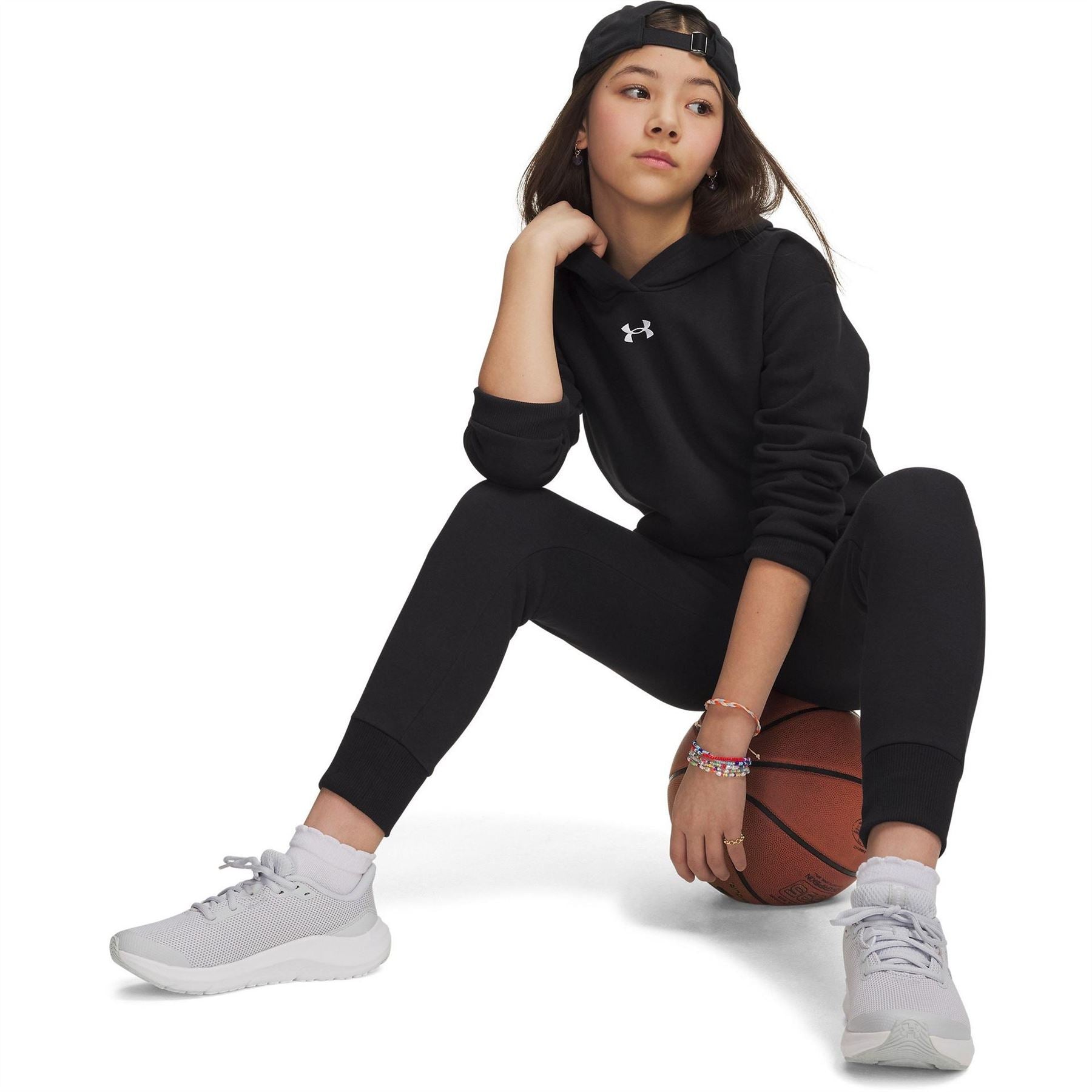 Under Armour Armour Ua Rival Fleece Crop Hoodie Hoody Girls