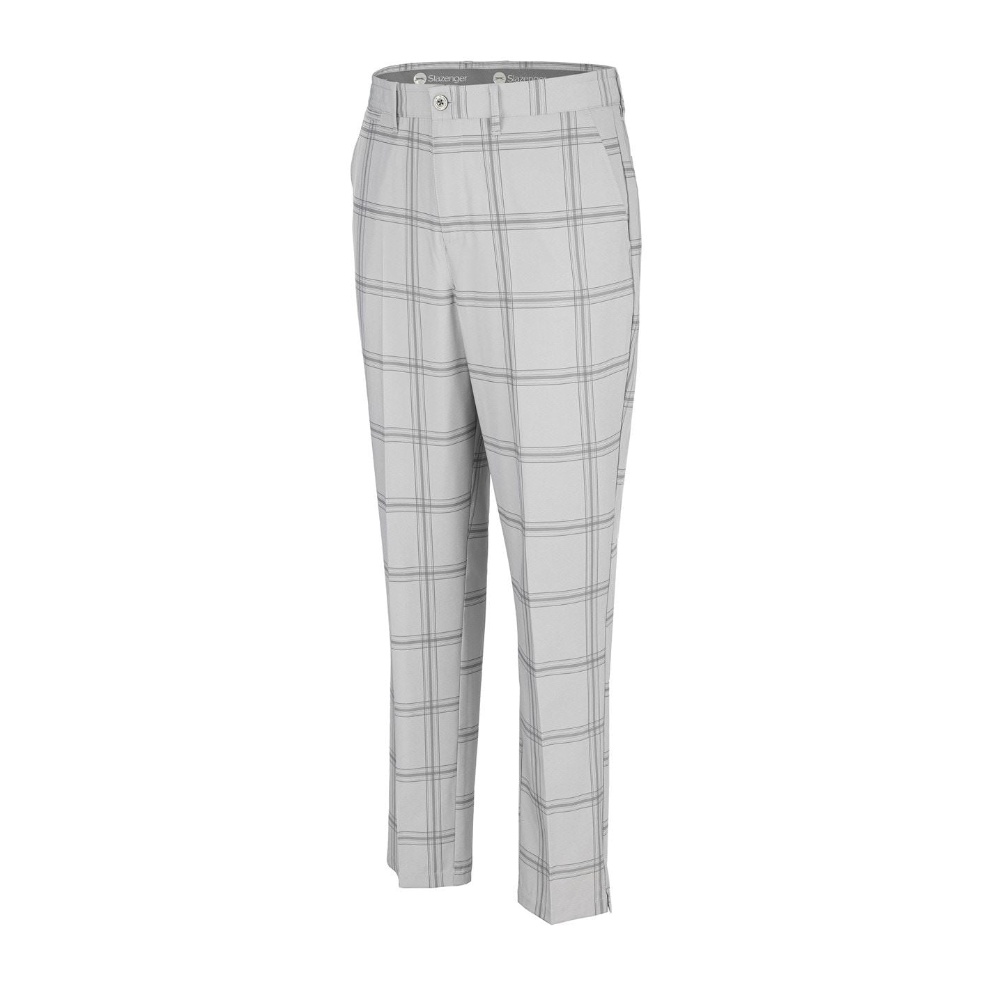 Slazenger Mens Check Golf Trousers