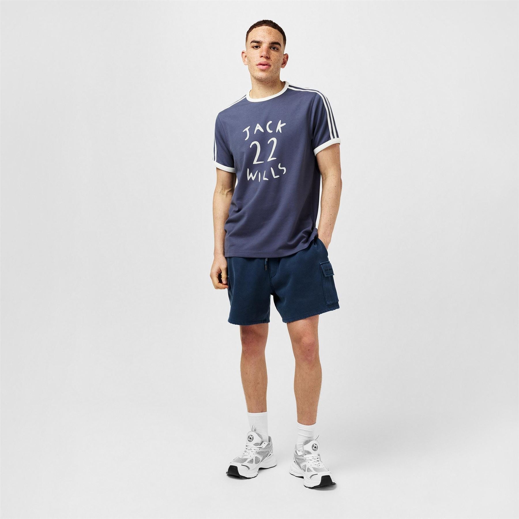 Jack Wills Regular Fit Lettering Crew Neck T-Shirt