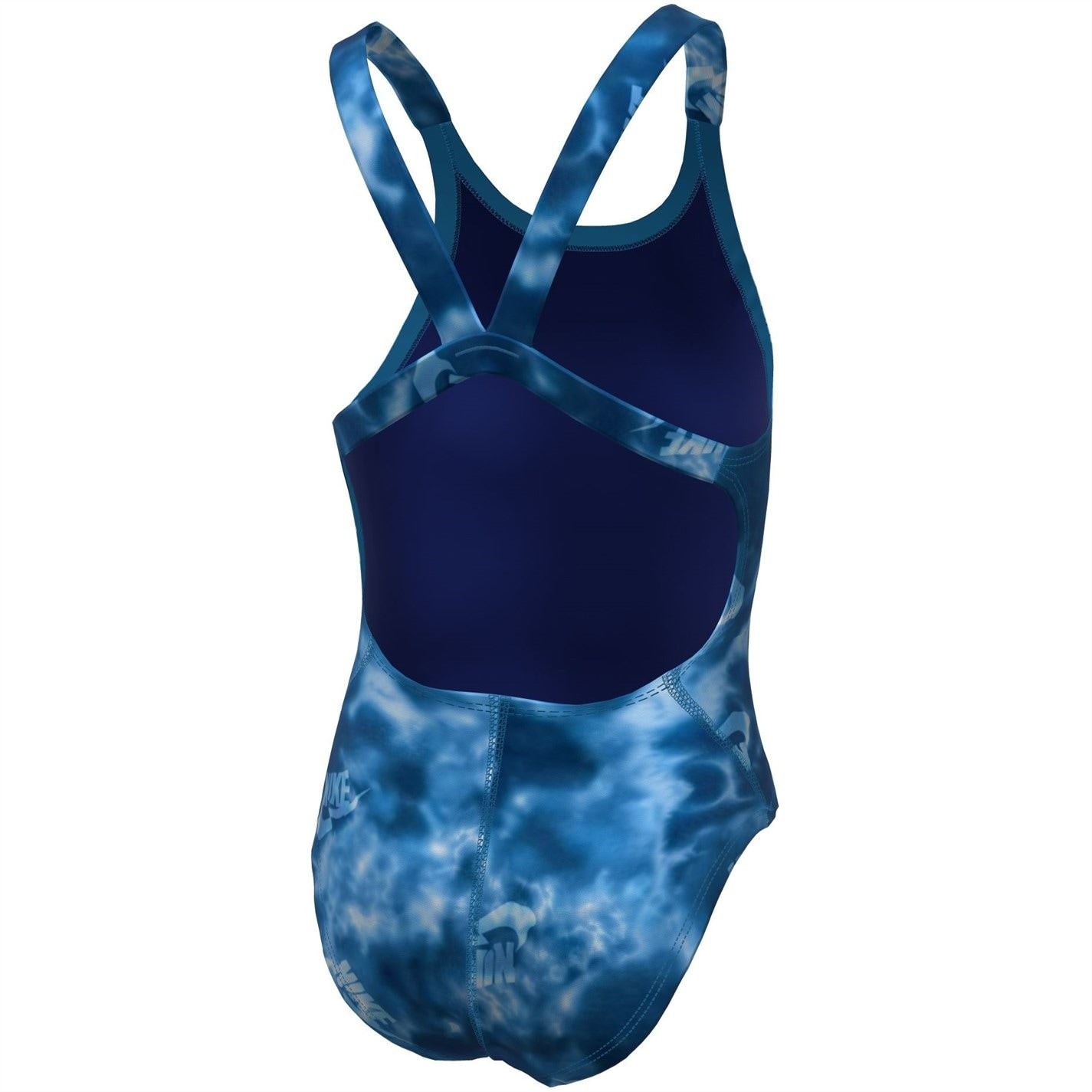 Nike Hydra Strong Fastback Abstract Patterned One-Piece Swimsuit