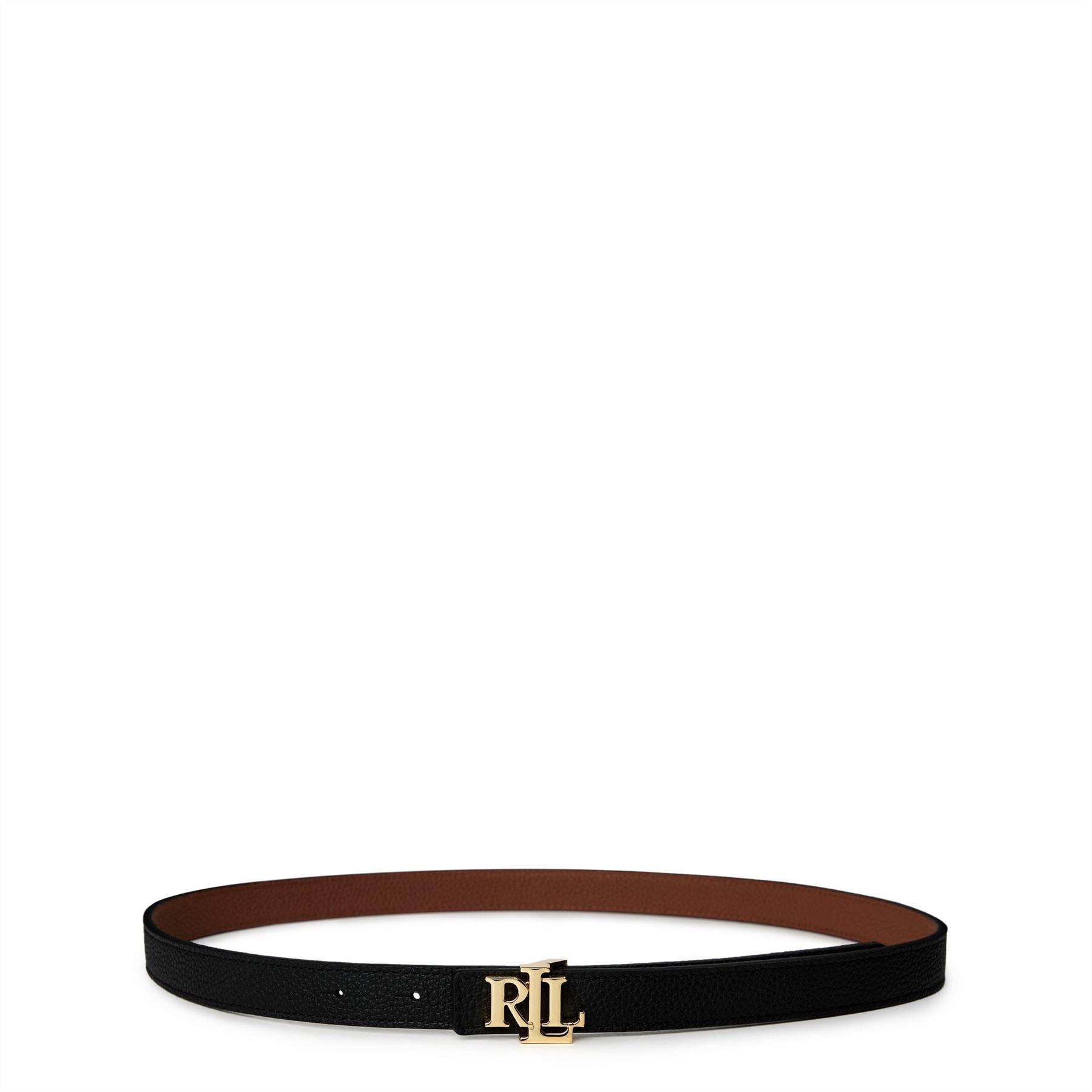 Lauren by Ralph Lauren Reversible Leather Skinny Belt