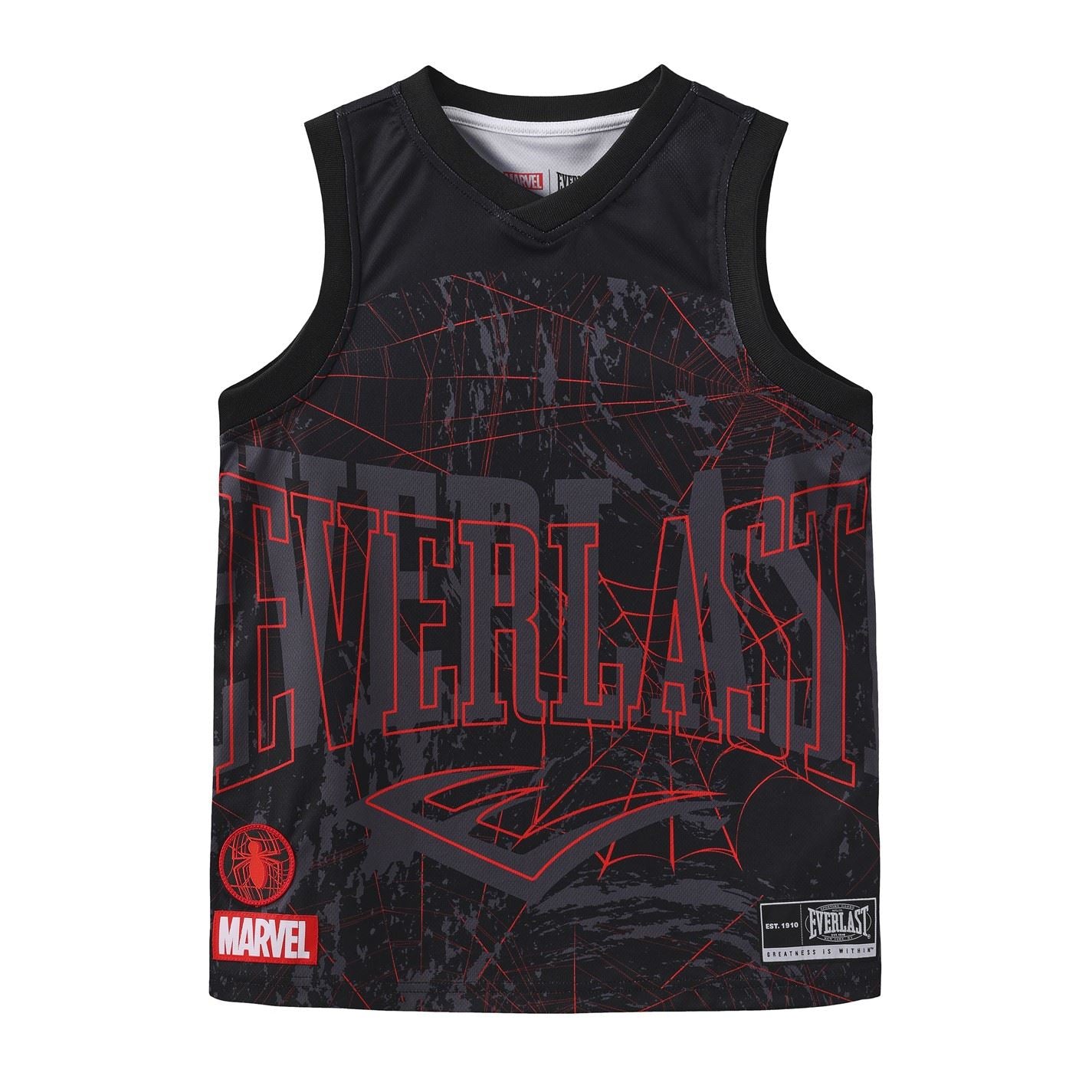 Everlast Spiderman V Neck Vest Juniors