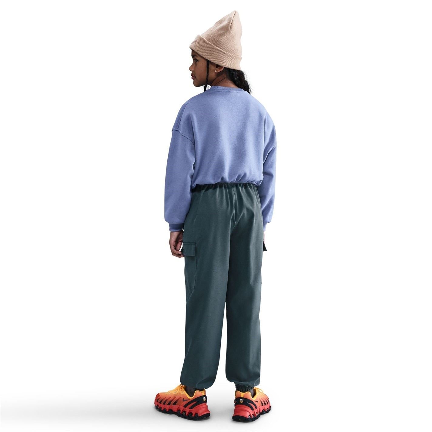 Nike Club Fleece Big Kids (girls) Boxy Crewneck Sweatshirt