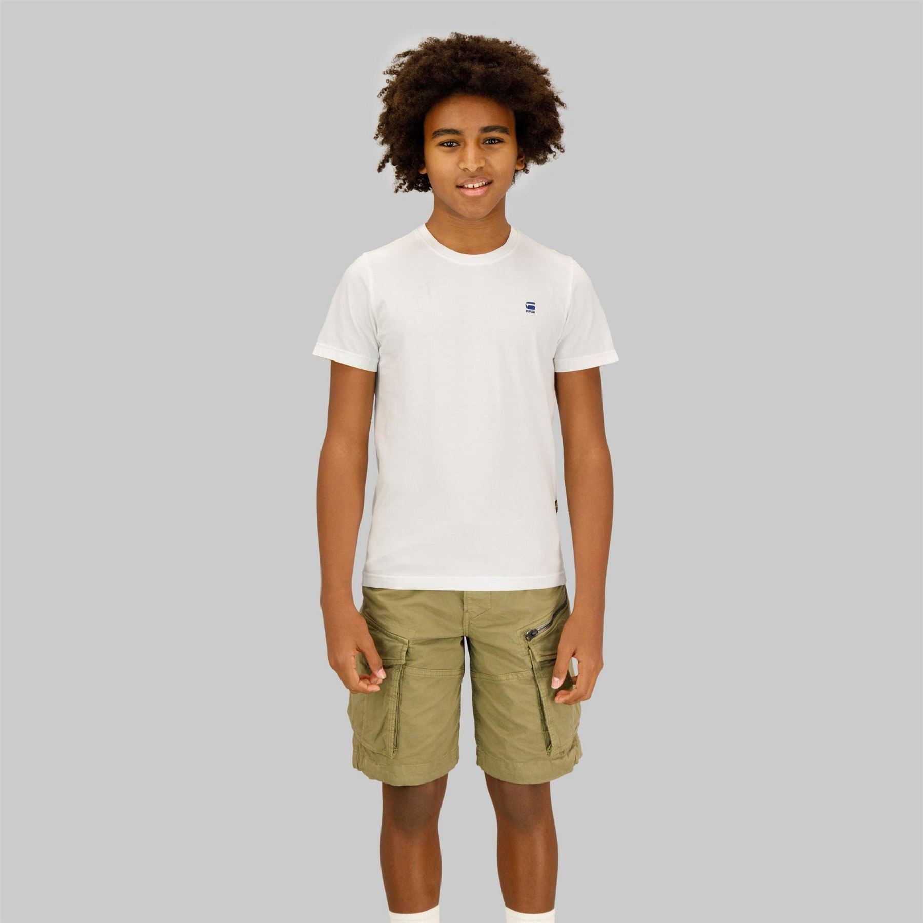 G Star Regular Fit Lettering Crew Neck T-Shirt