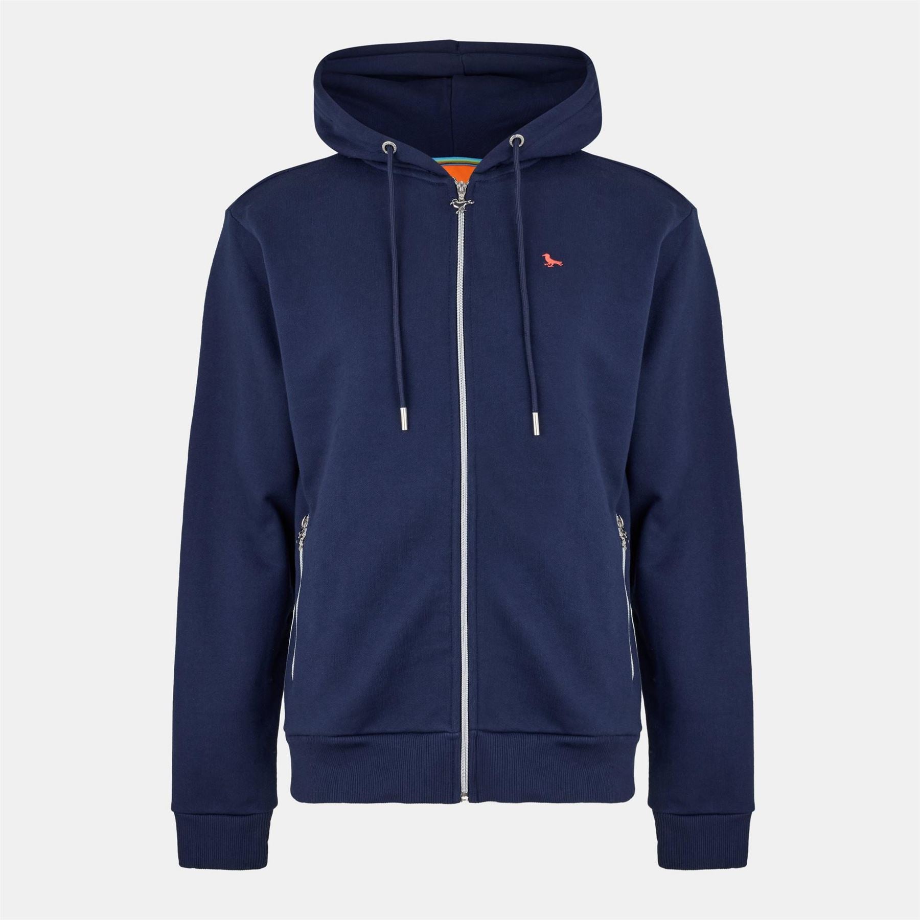 Modern Amusement Route 66 Heathered Hooded Ribbed Cuff Sweat Jacket