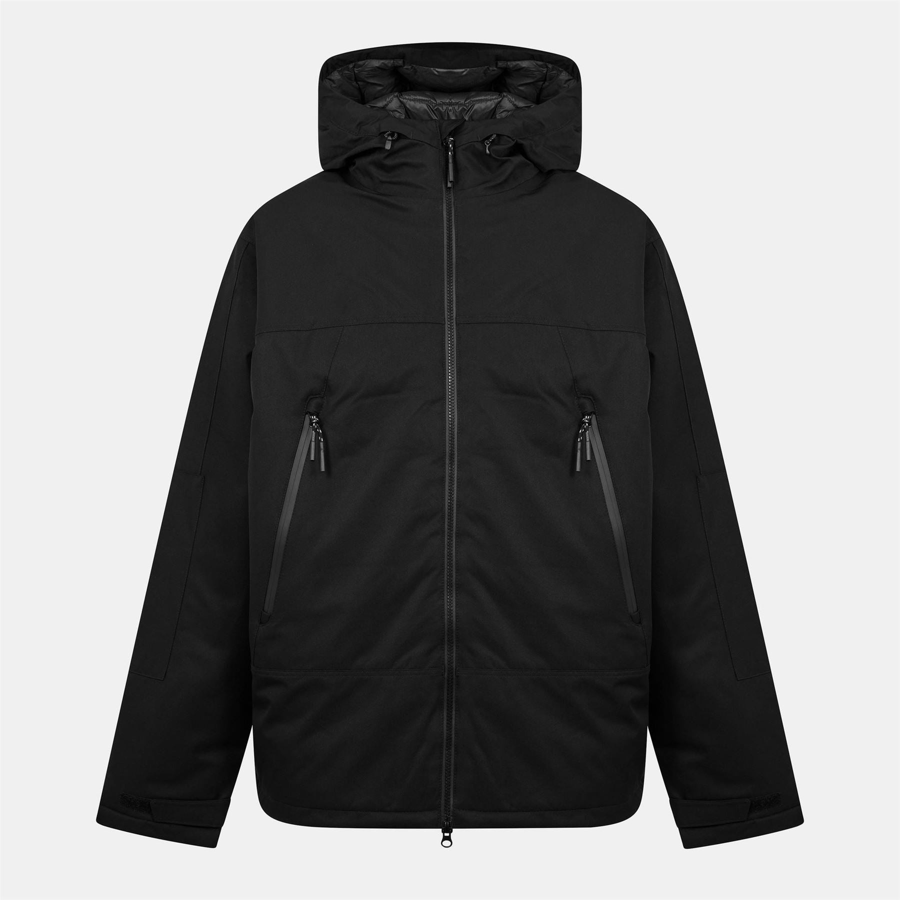 Polo Ralph Lauren Hooded Full Zipper Solid Patterned Windbreaker with Zipped Pocket