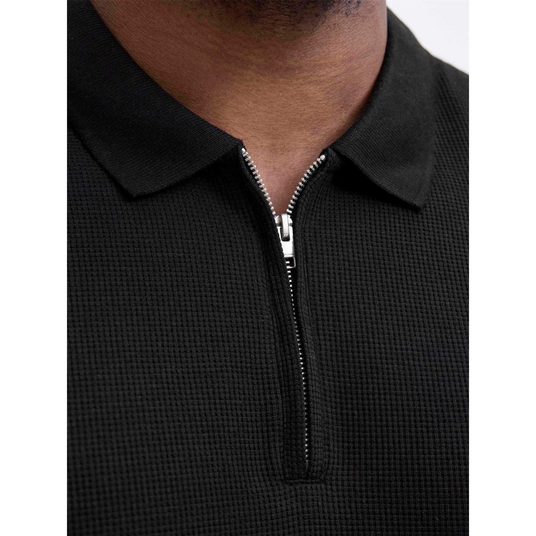 Jack and Jones Mens Austin Zip Polo Plus Size