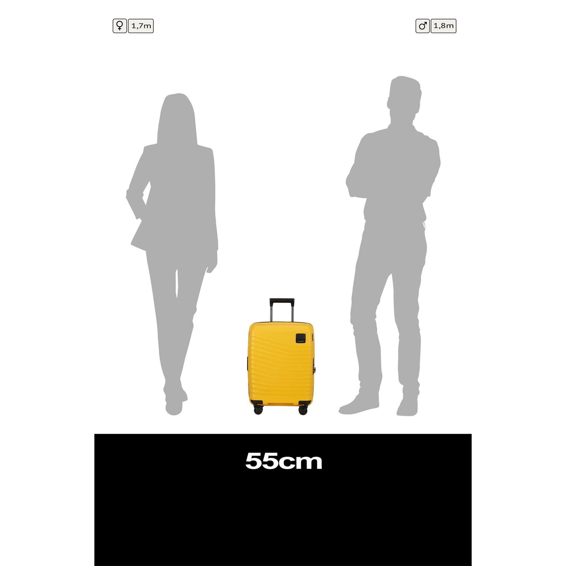 Samsonite Expandable Cabin Suitcase with Rectangle Shape
