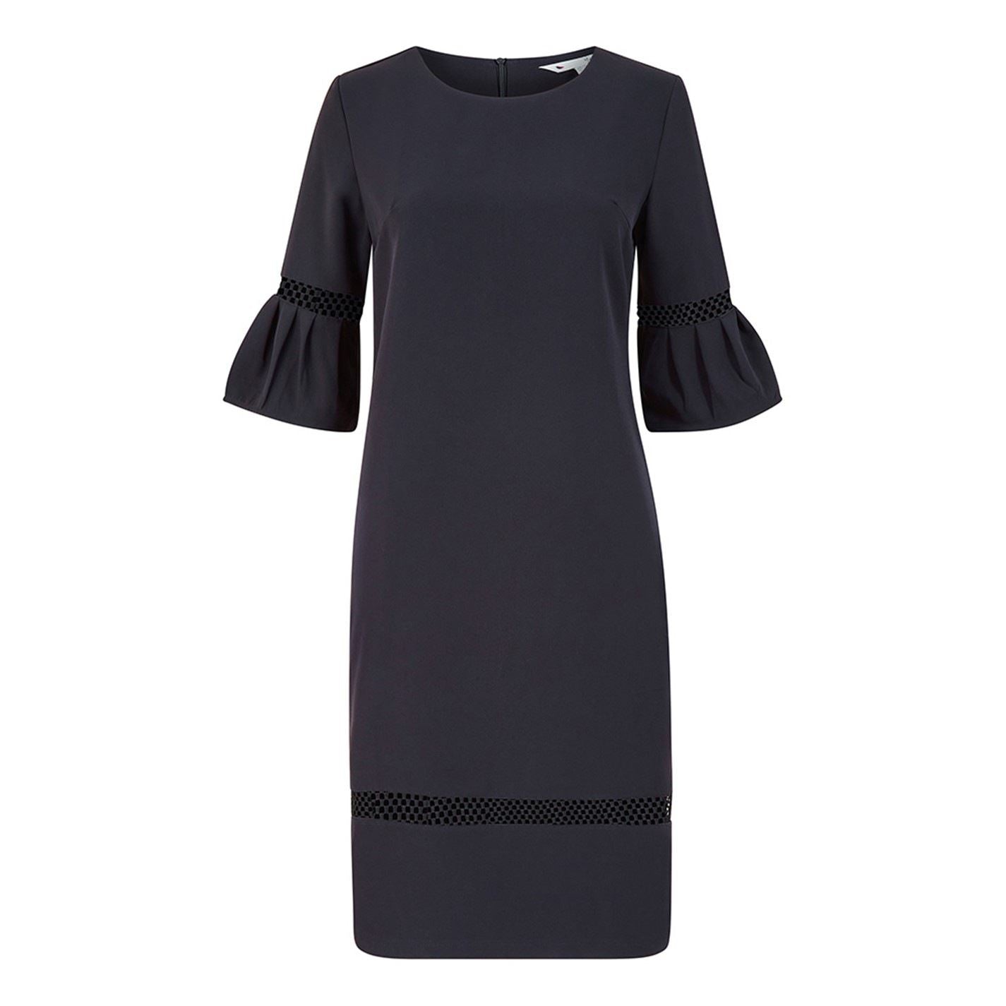 Yumi Insert Fitted Dress In Black