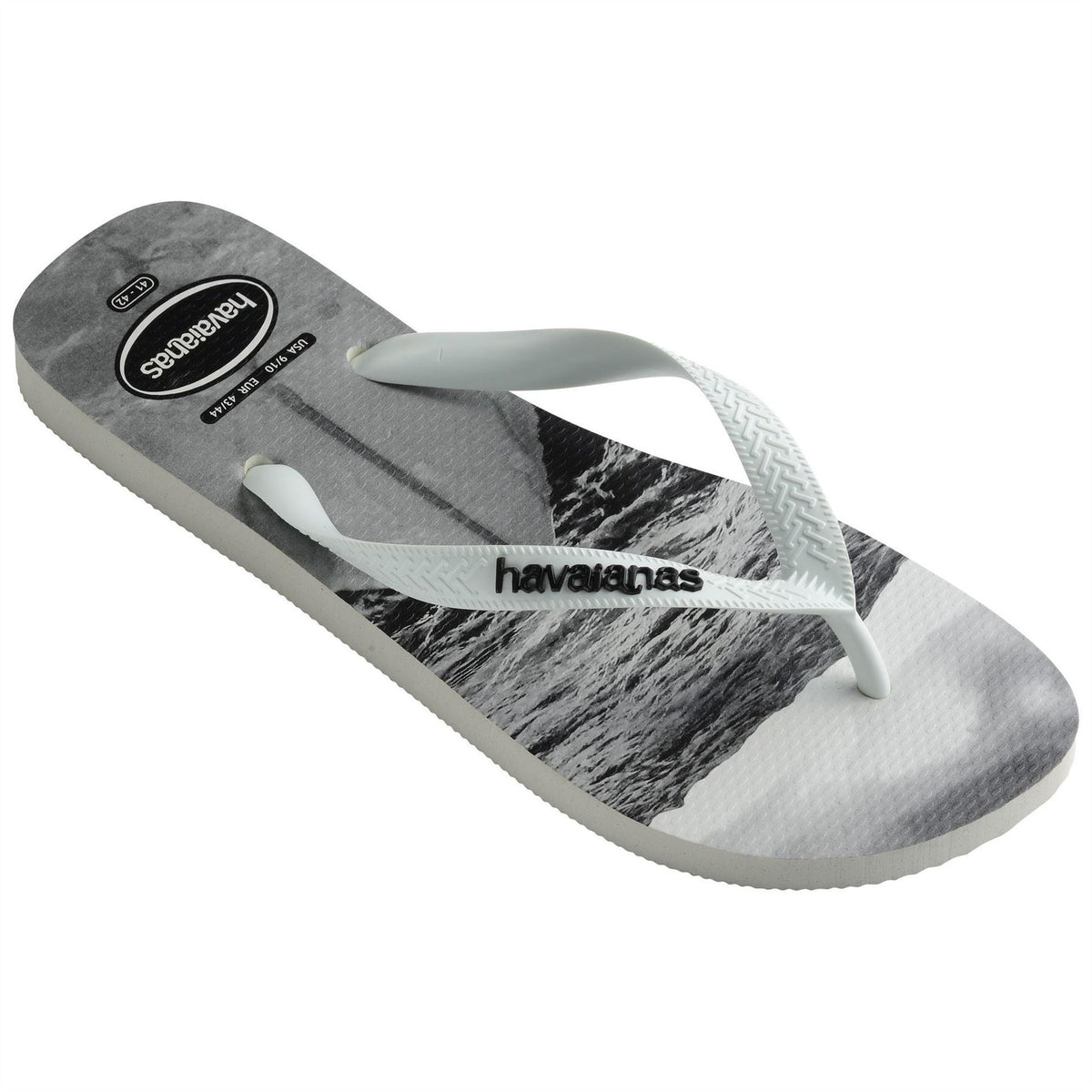 Havaianas Mens Hav. Hype White White Black Black 4 Flip Flops