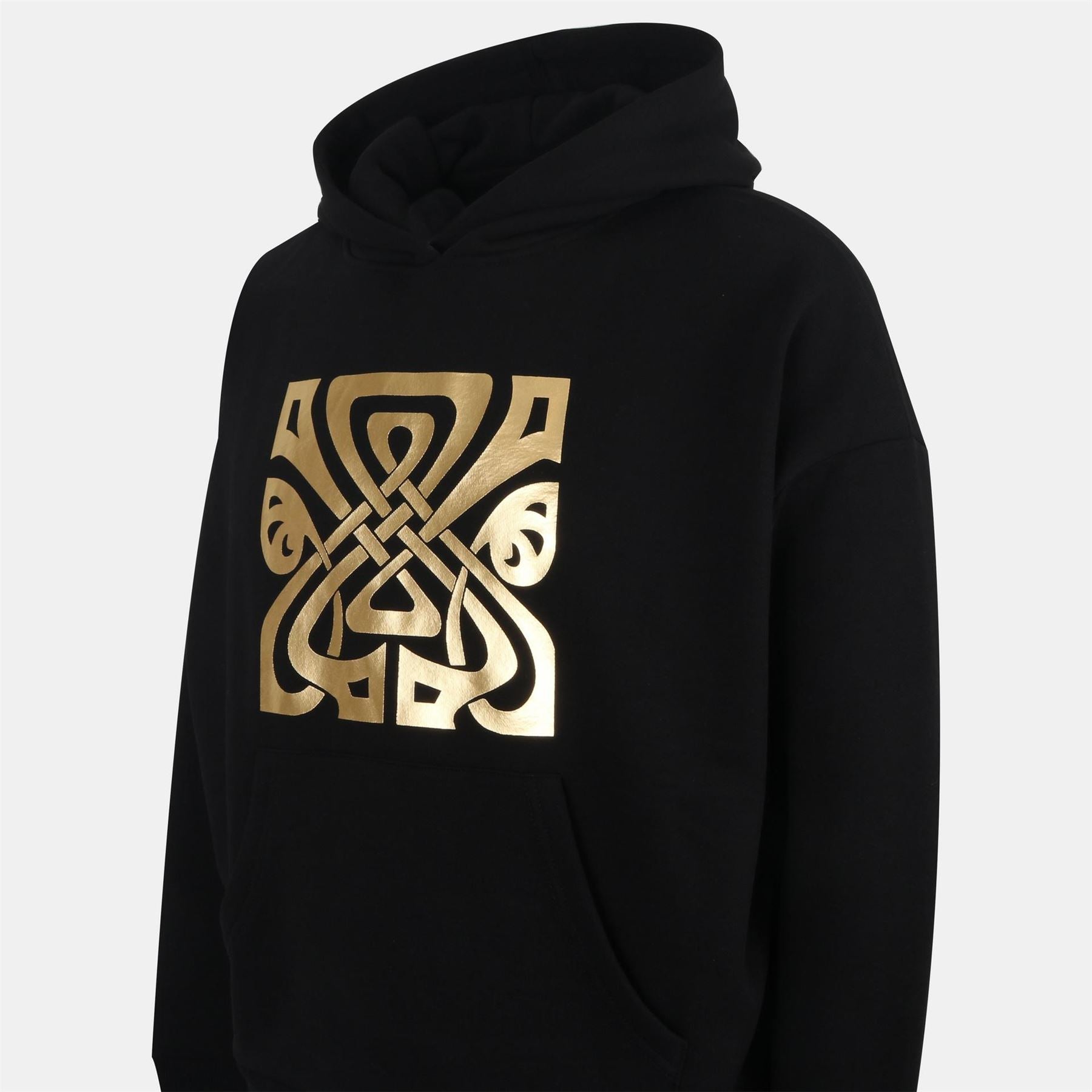 Biba Solid Patterned Hooded Ribbed Cuff Sweat Jacket