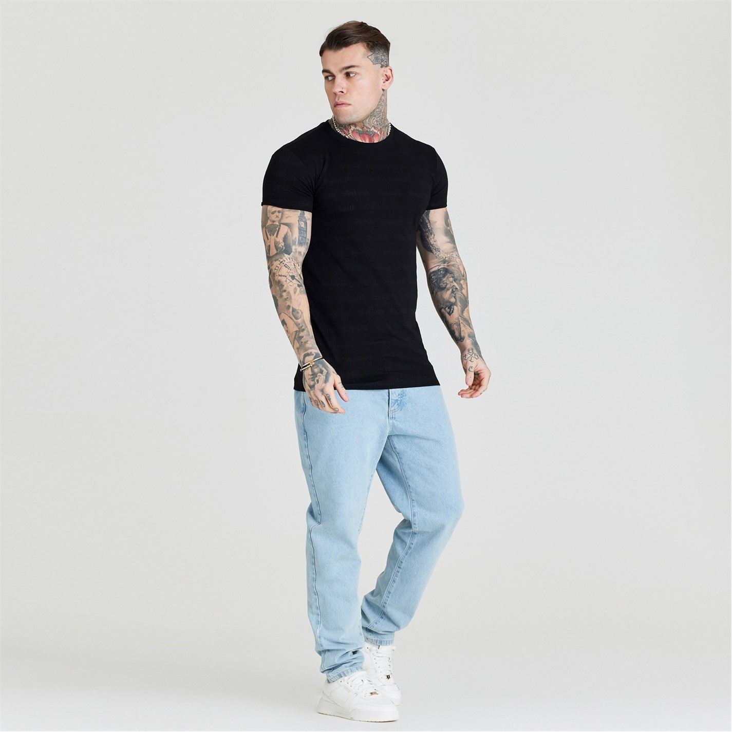 SikSilk Regular Fit Crew Neck T-Shirt