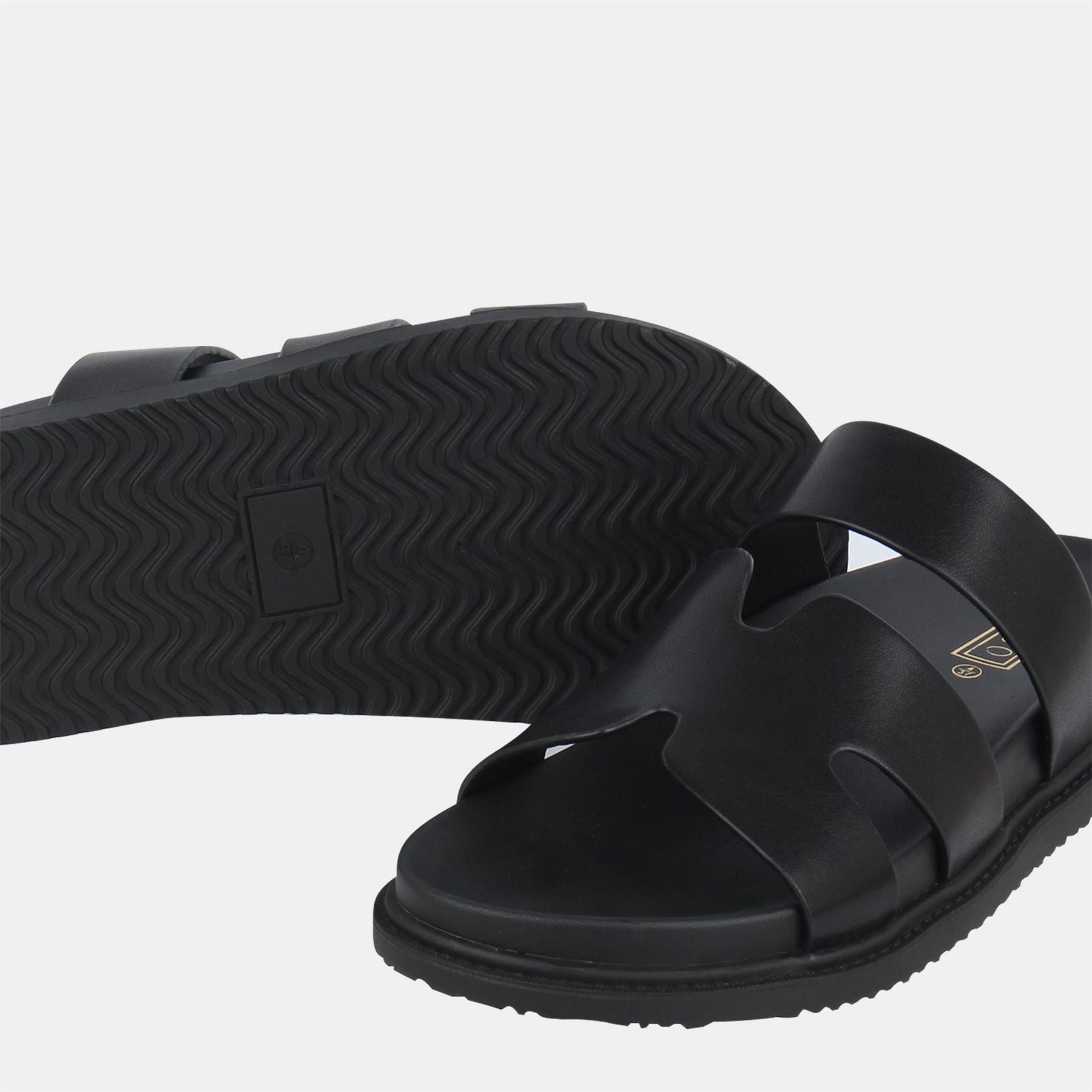 Miso Hermes Open Toe Flatform Slide Sandals