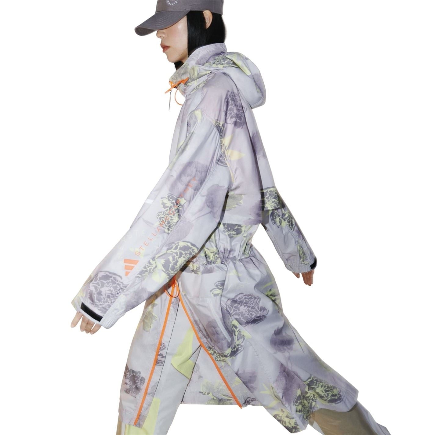adidas Floral Patterned Hooded Parka Jacket