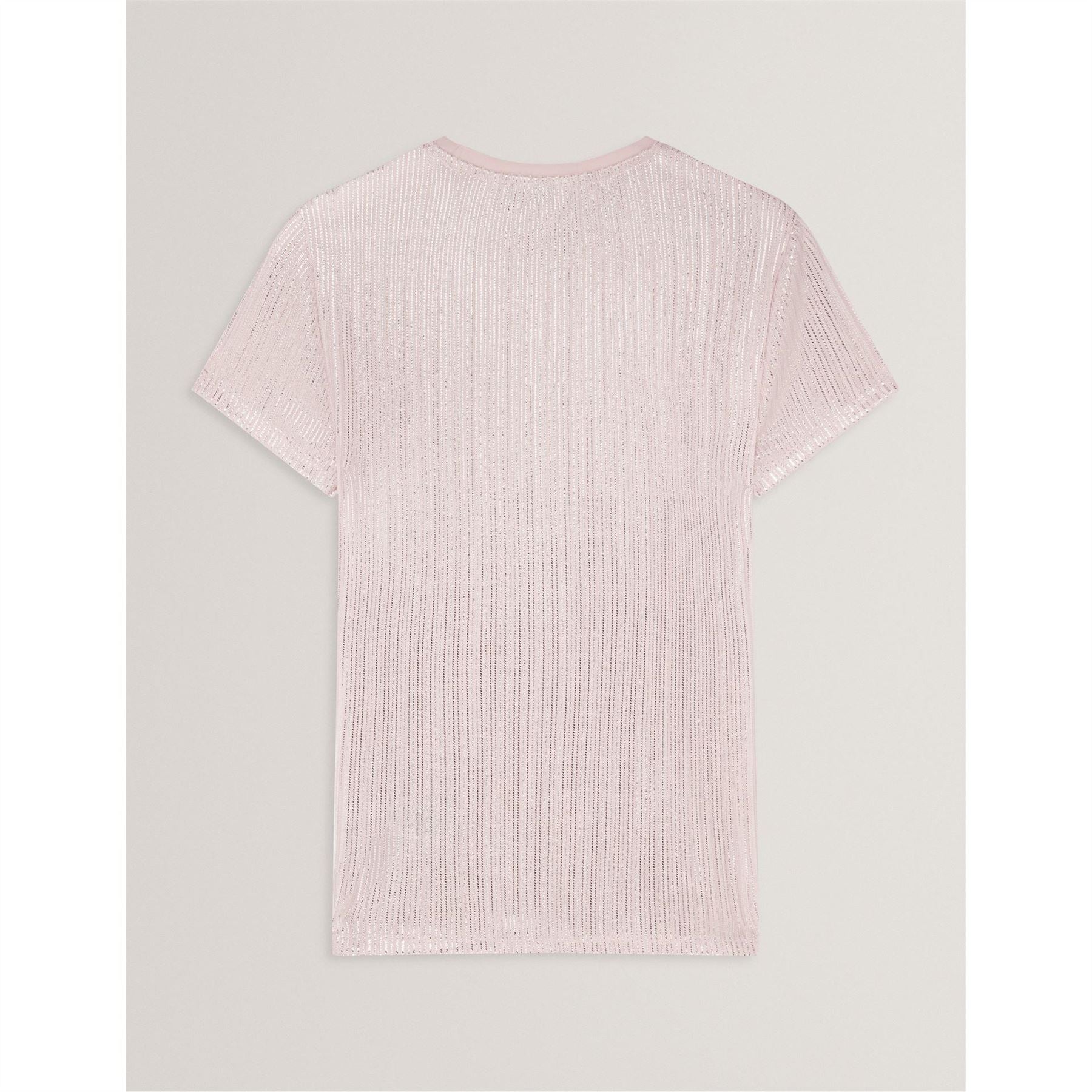 Ted Baker Metallic Crew Neck Short Sleeve Slim Fit T-Shirt