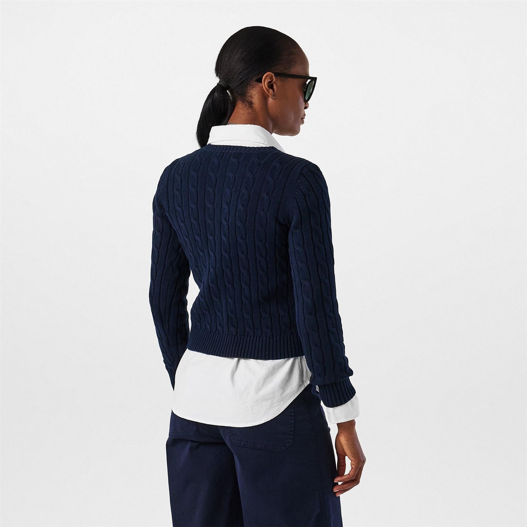 Lauren by Ralph Lauren Ralhan Real Leather Cardigan